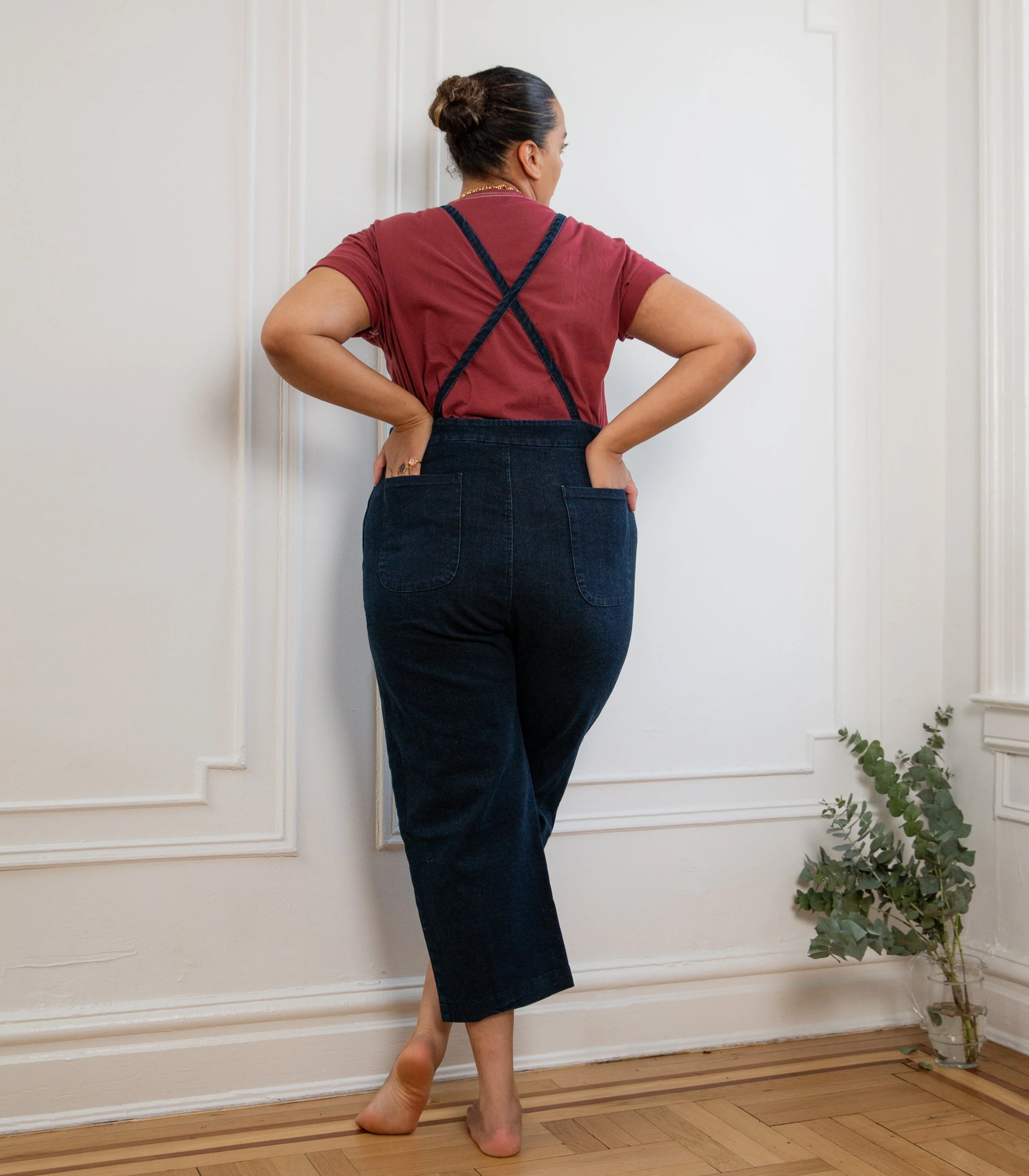 Knot Overalls - Dark Indigo - Image 2