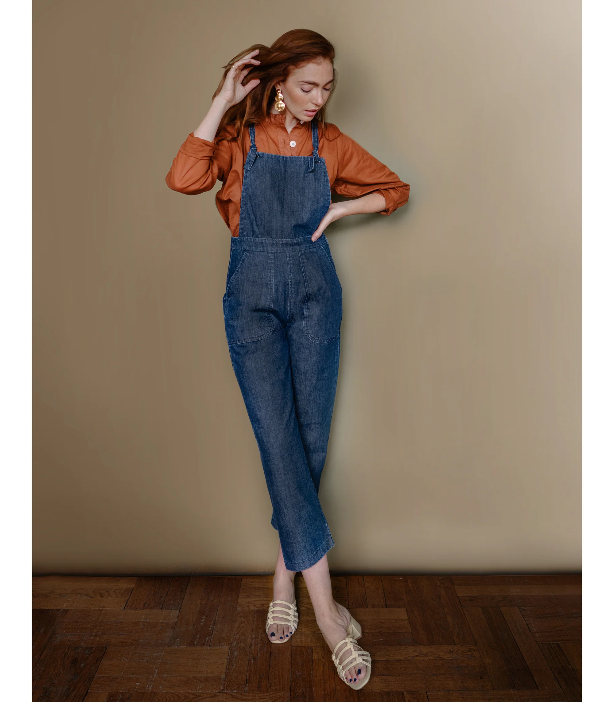Knot Overalls - Dark Indigo - Image 8