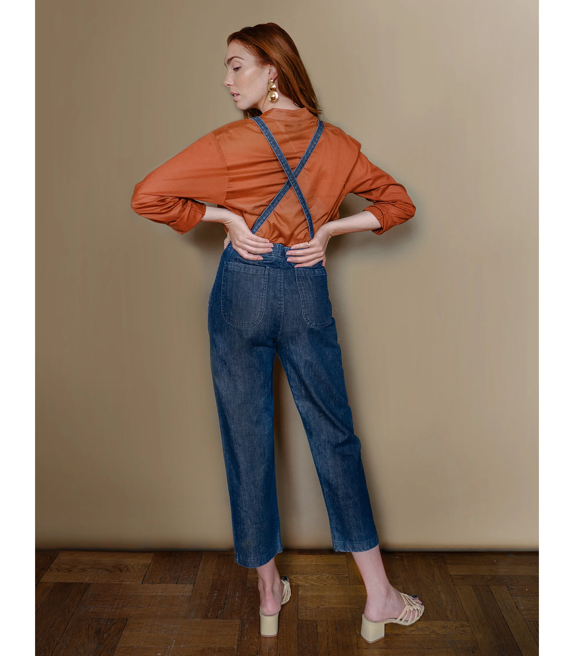 Knot Overalls - Dark Indigo - Image 9