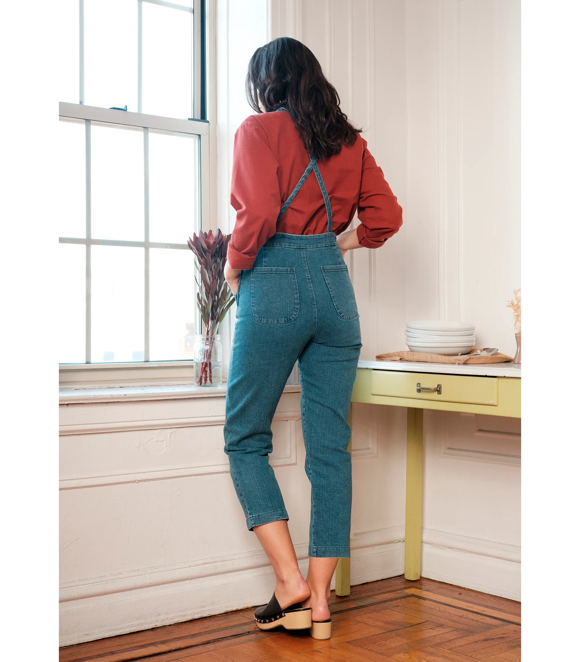 Knot Overalls - Washed Indigo - Image 9