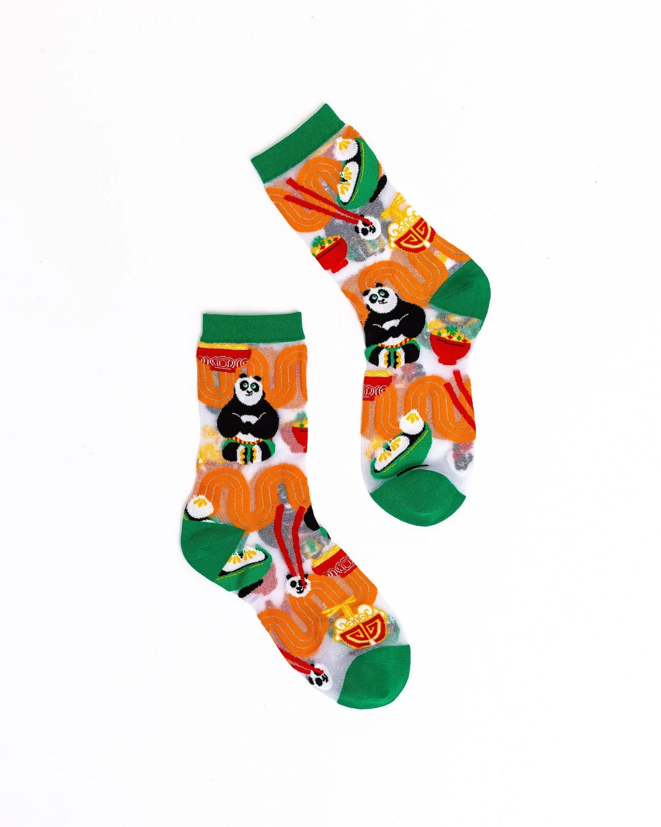 Kung Fu Panda Shimmer Sheer Crew Sock - Image 2