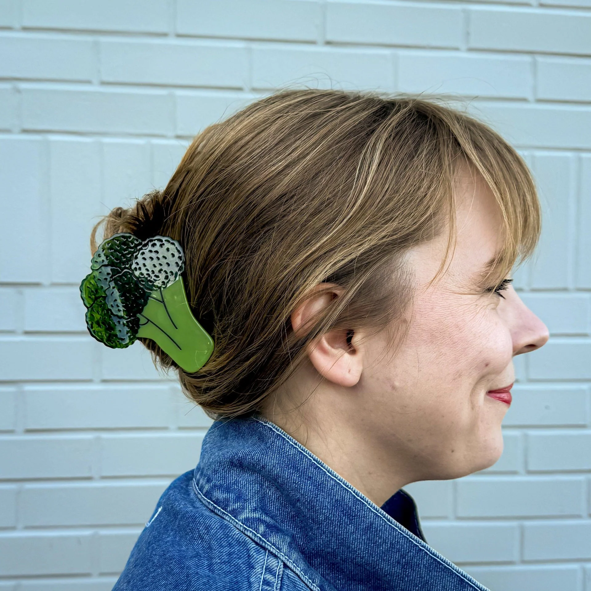 Large Broccoli Hair Clip - Image 2