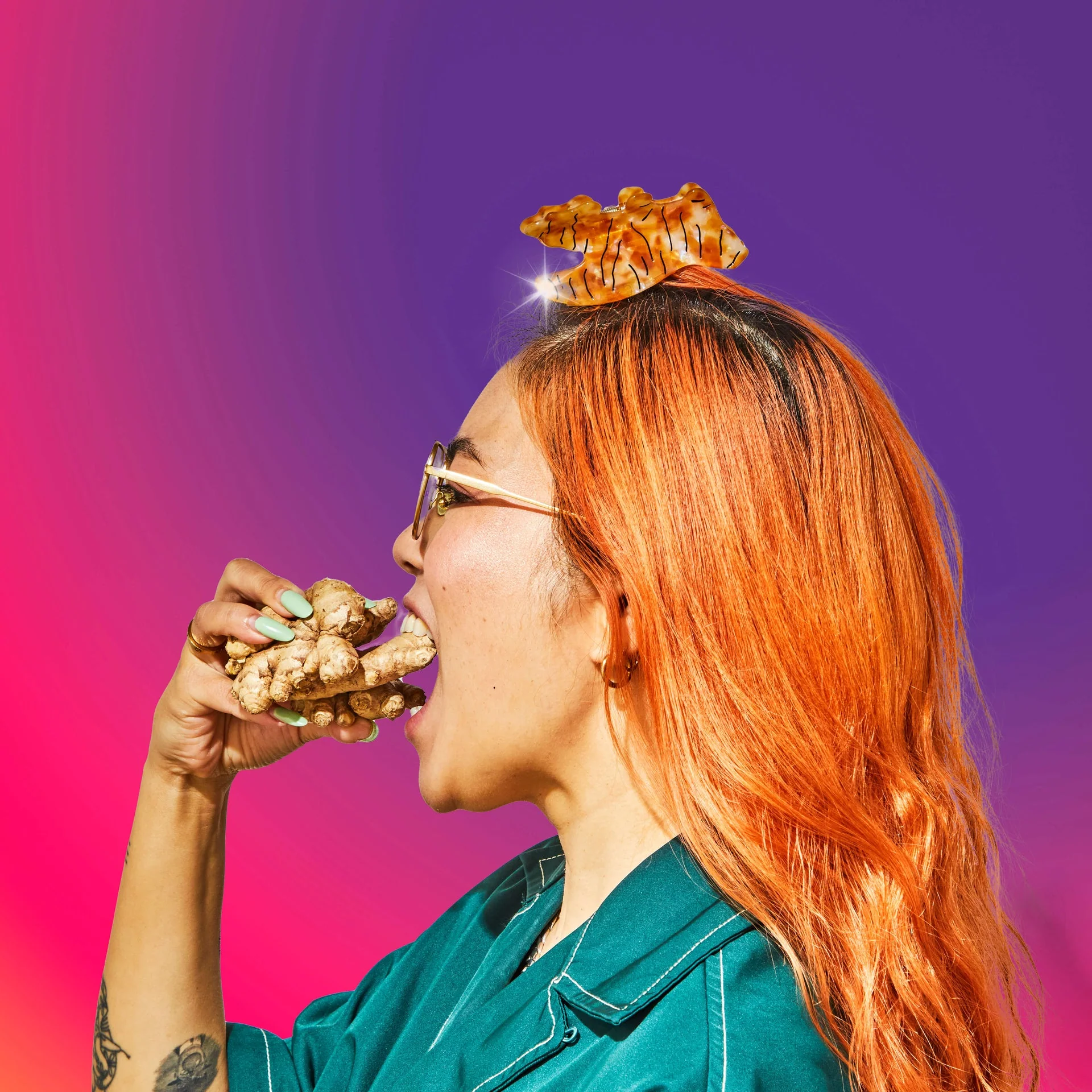 Large Ginger Hair Claw Clip - Image 2