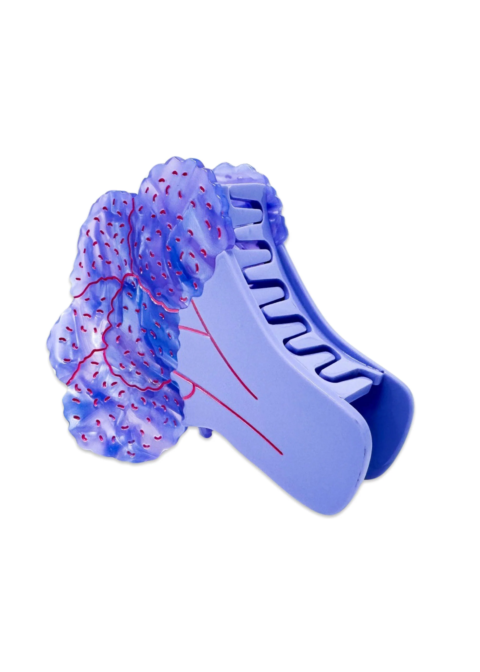 Large Purple Cauliflower Hair Claw Clip