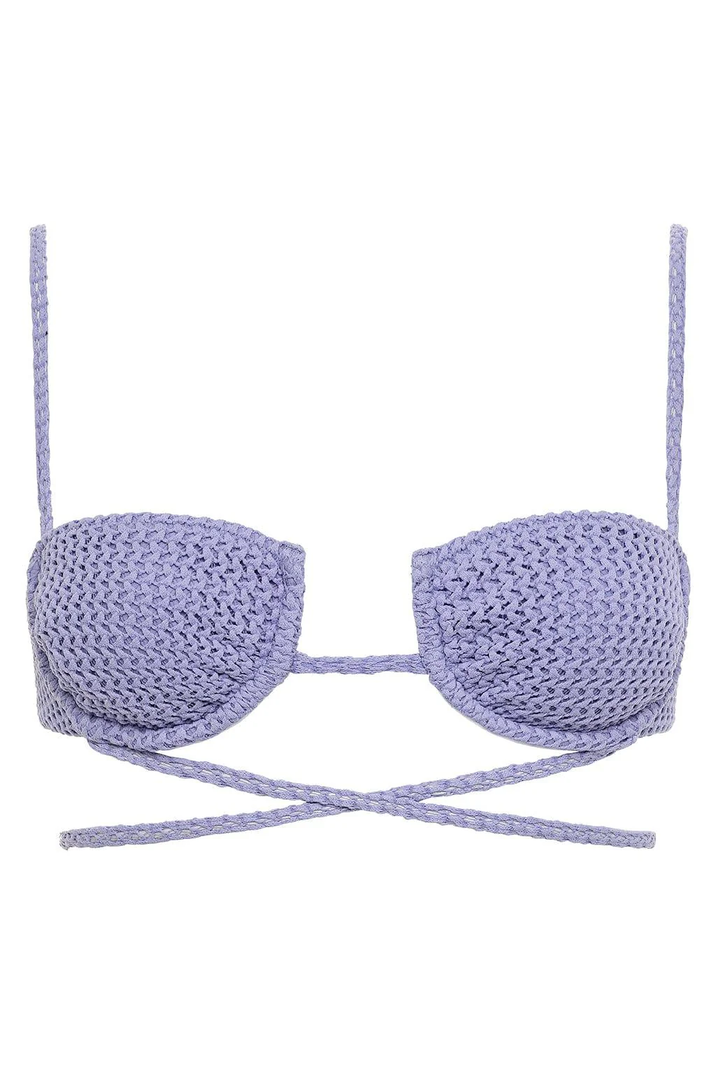 Lavender Crochet Simone Bikini Top - Image 2