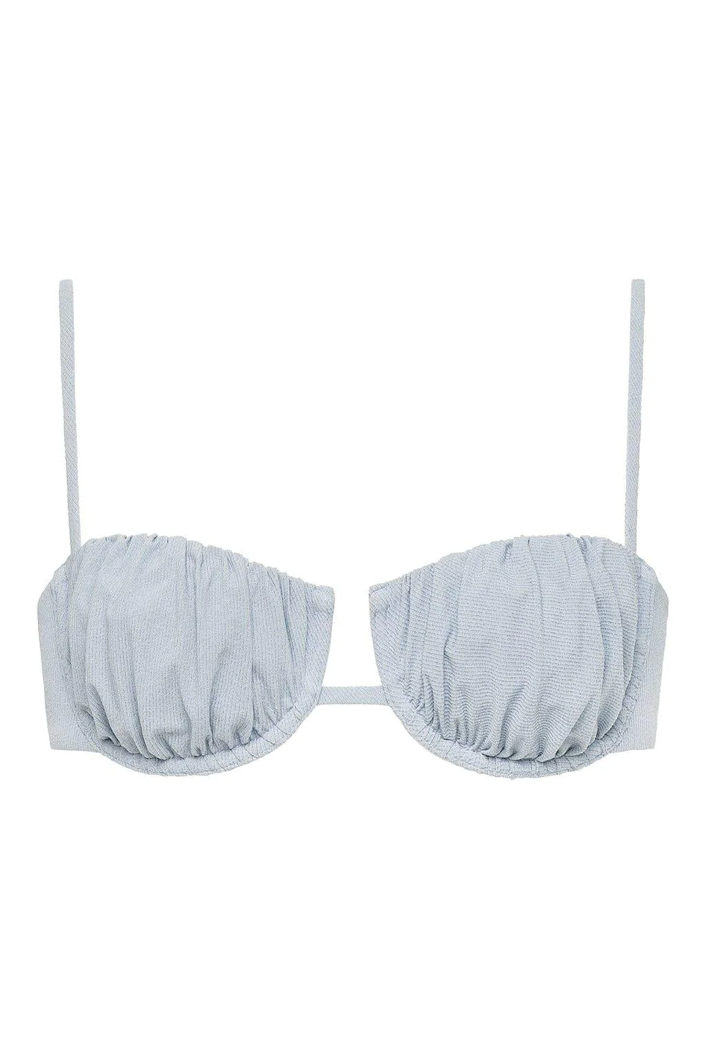 Light Denim Petal Bikini Top - Image 2