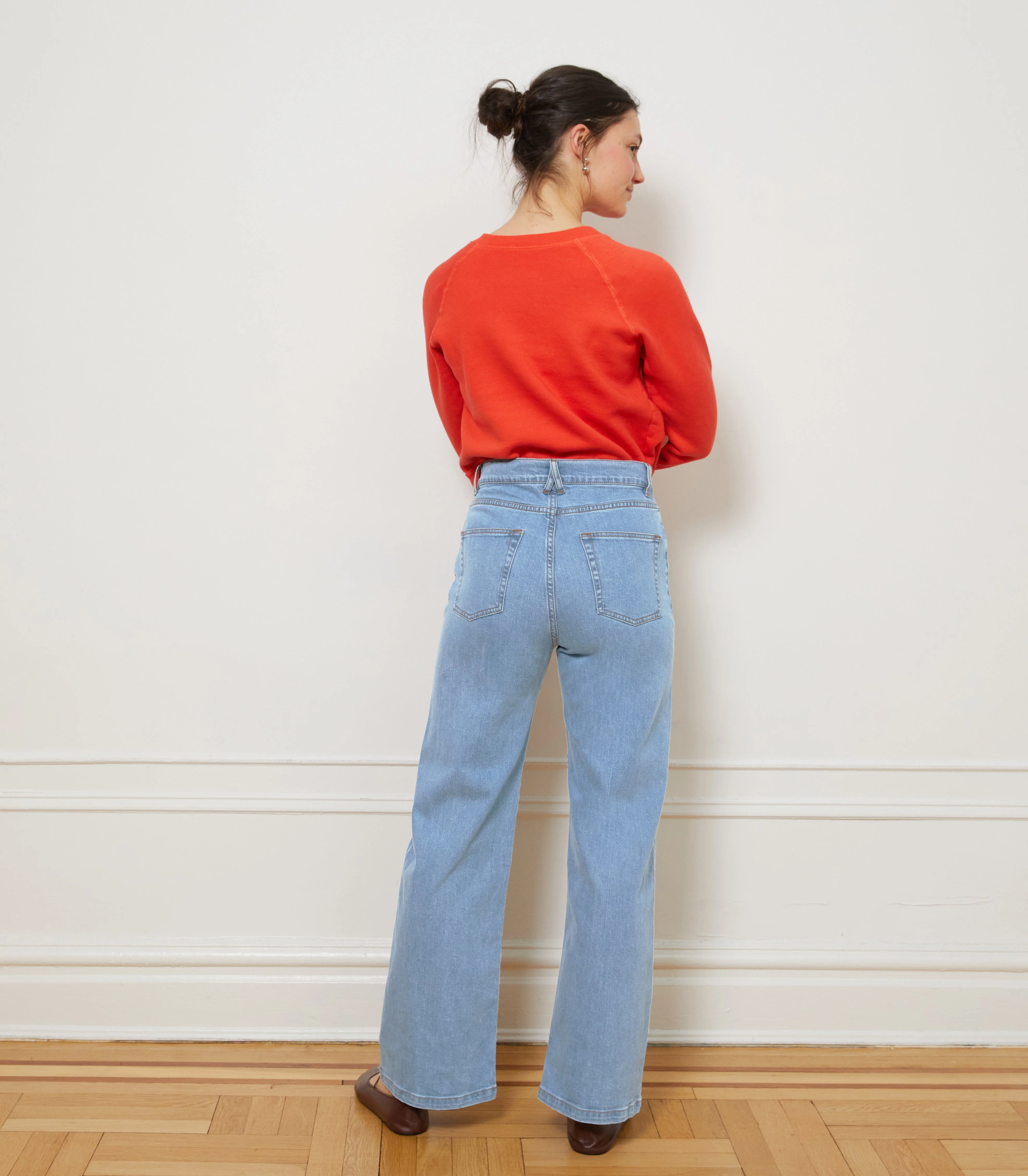 Carmen Wide Leg Jeans - Light Indigo - Image 2
