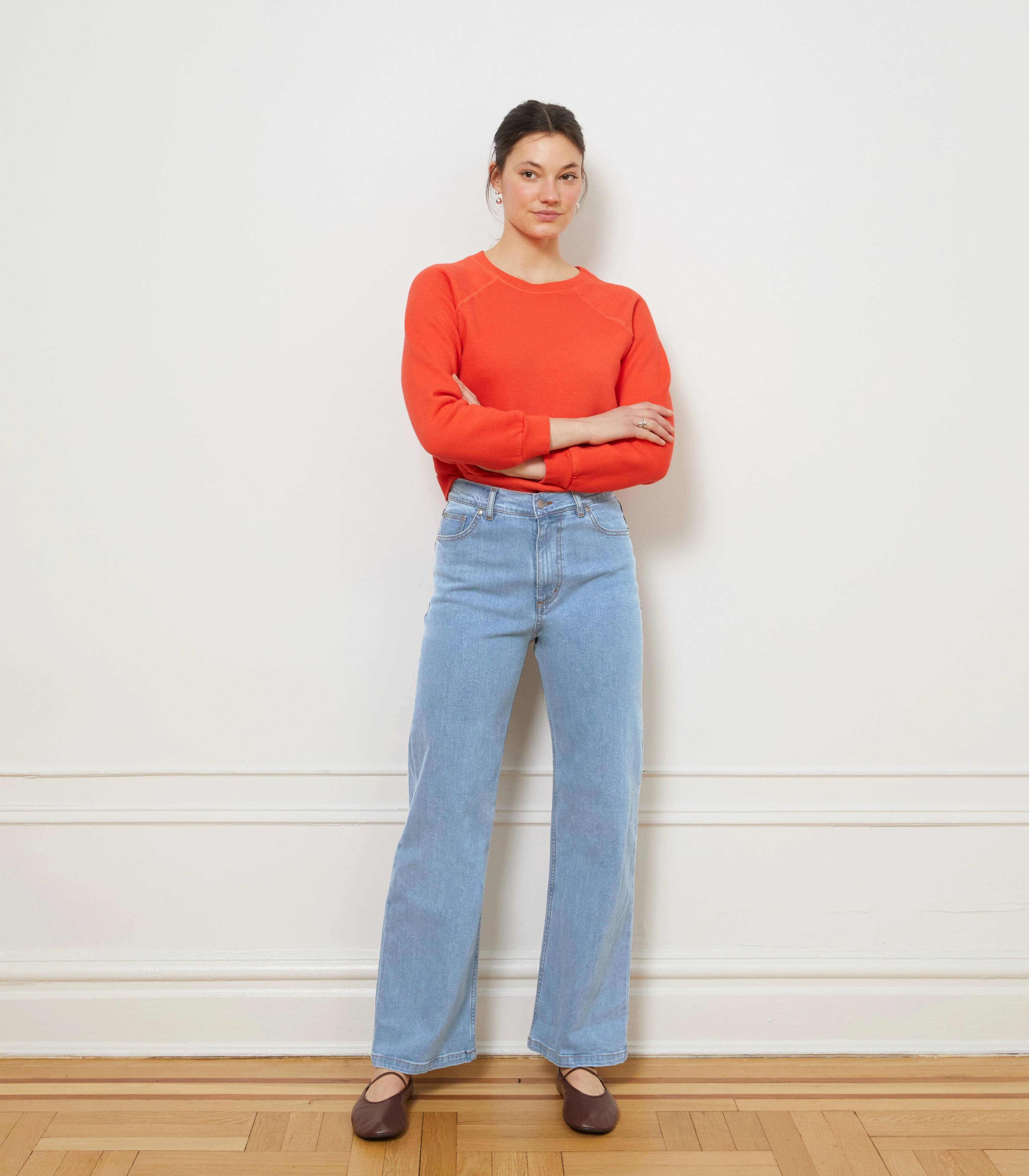 Carmen Wide Leg Jeans - Light Indigo - Image 3