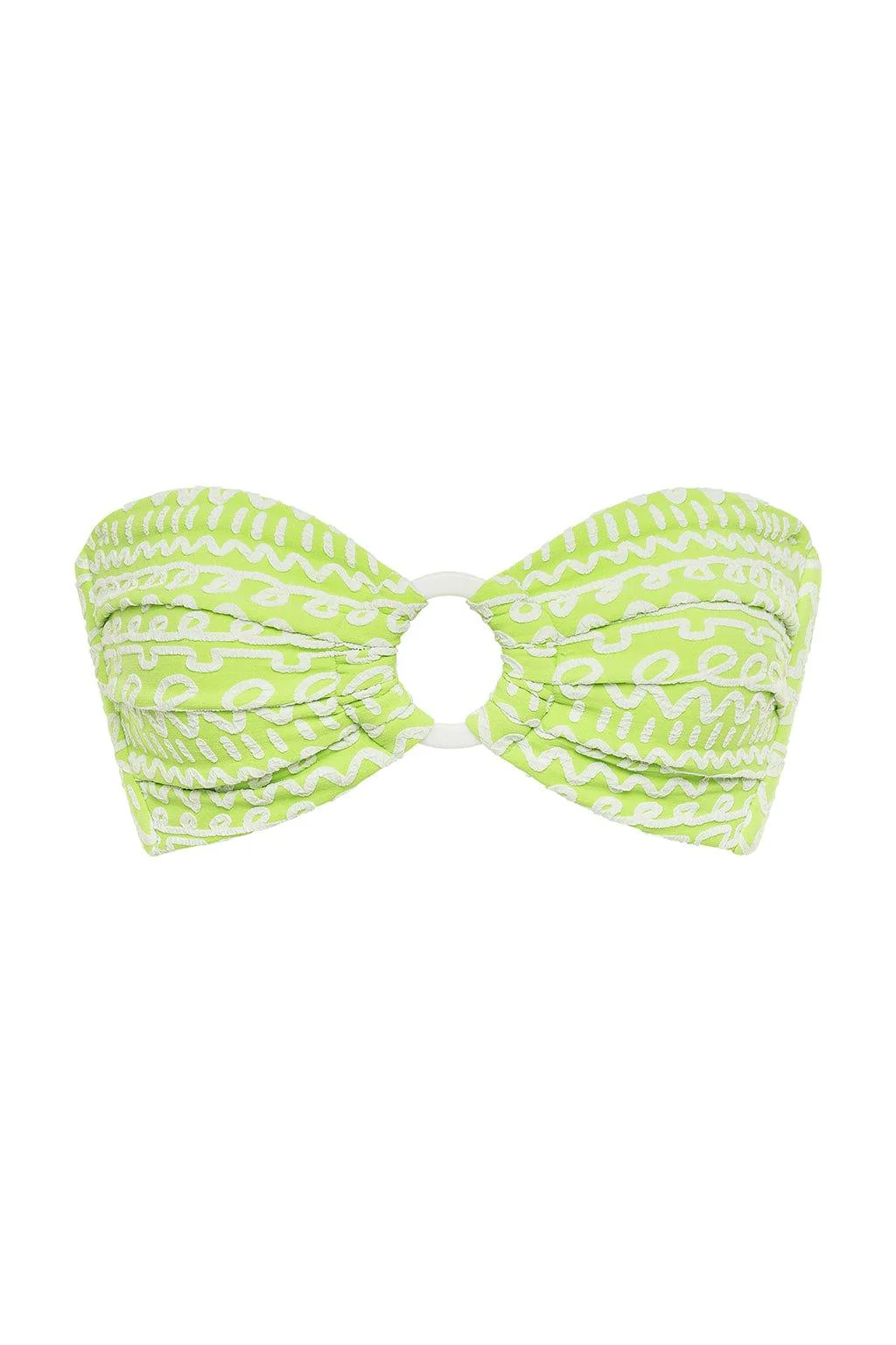 Lime Icing Tori Ties Bandeau Bikini Top - Image 2