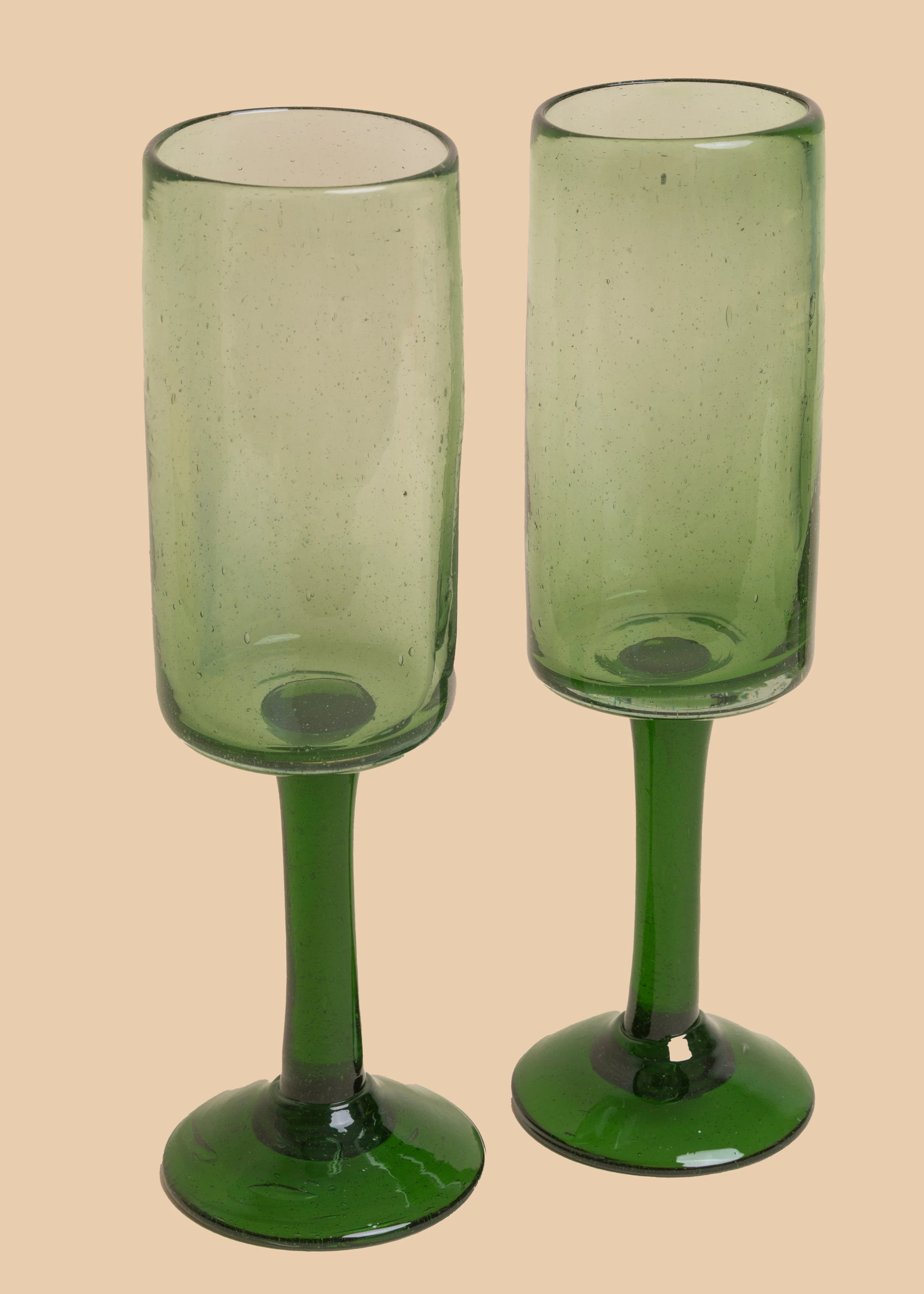 Lime Tall Glass, Set of 2