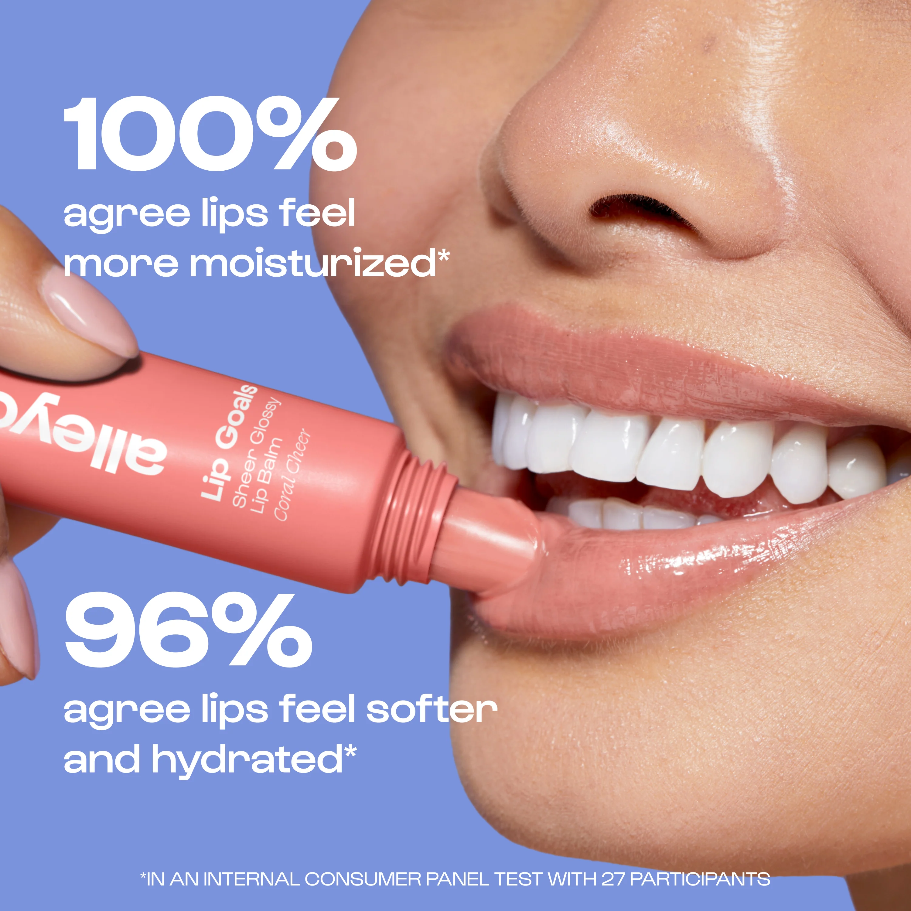Lip Goals Triple Peptide Gloss - Coral Cheer - Image 4