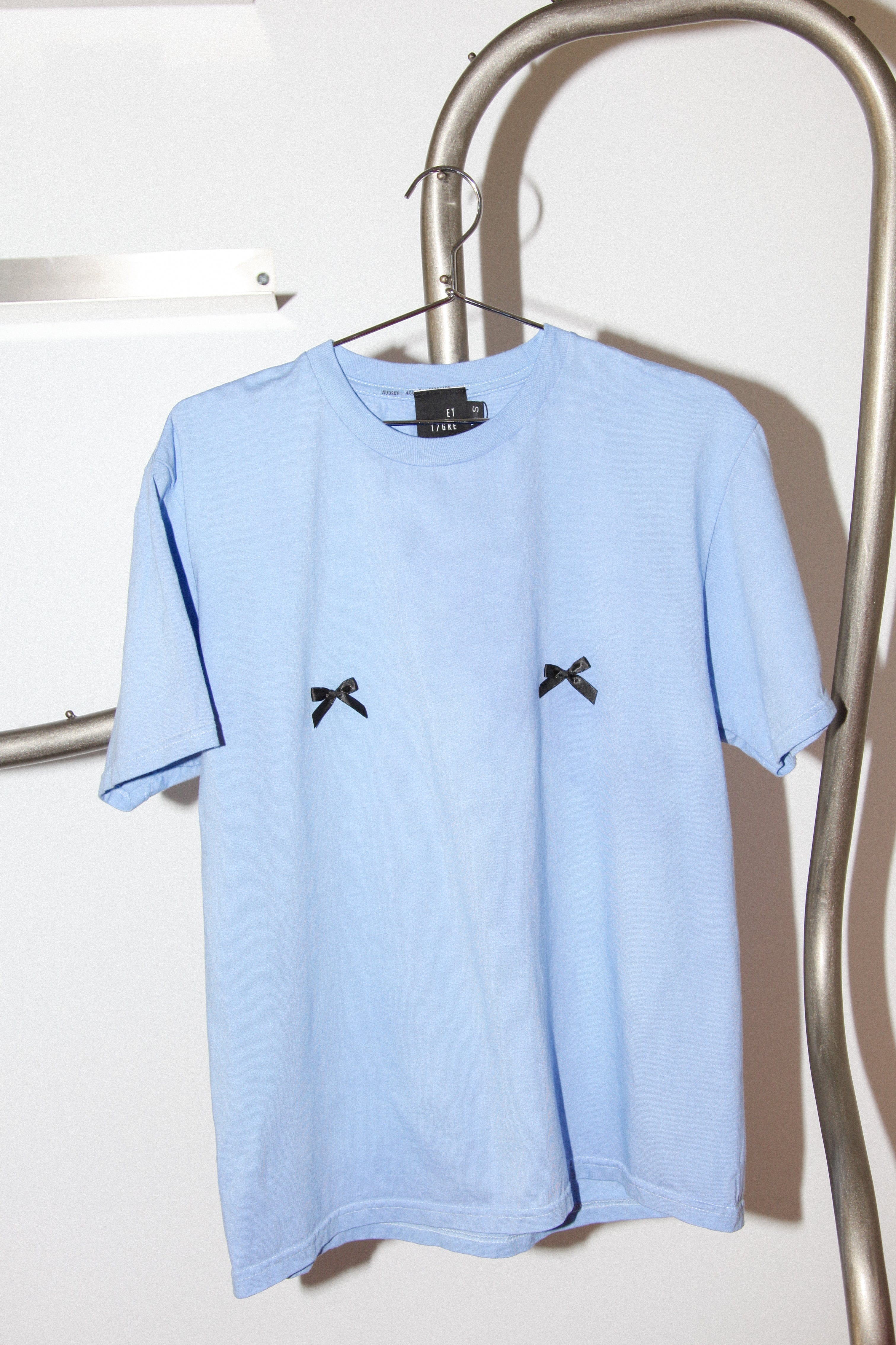 Liv Top - Nipple Bows Indigo