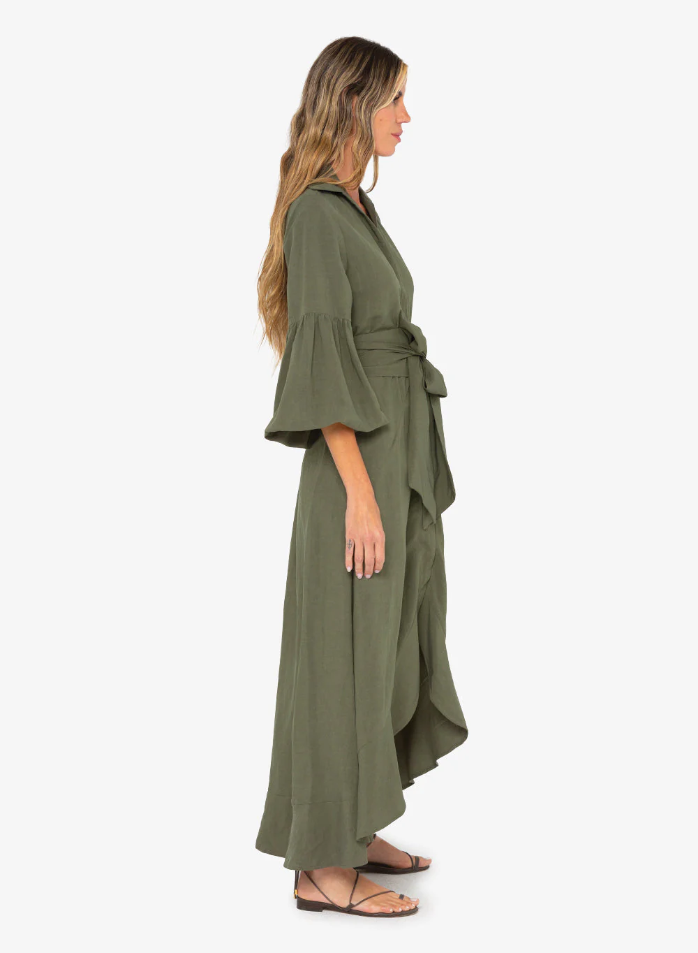 Lona Dress - Olive - Image 2