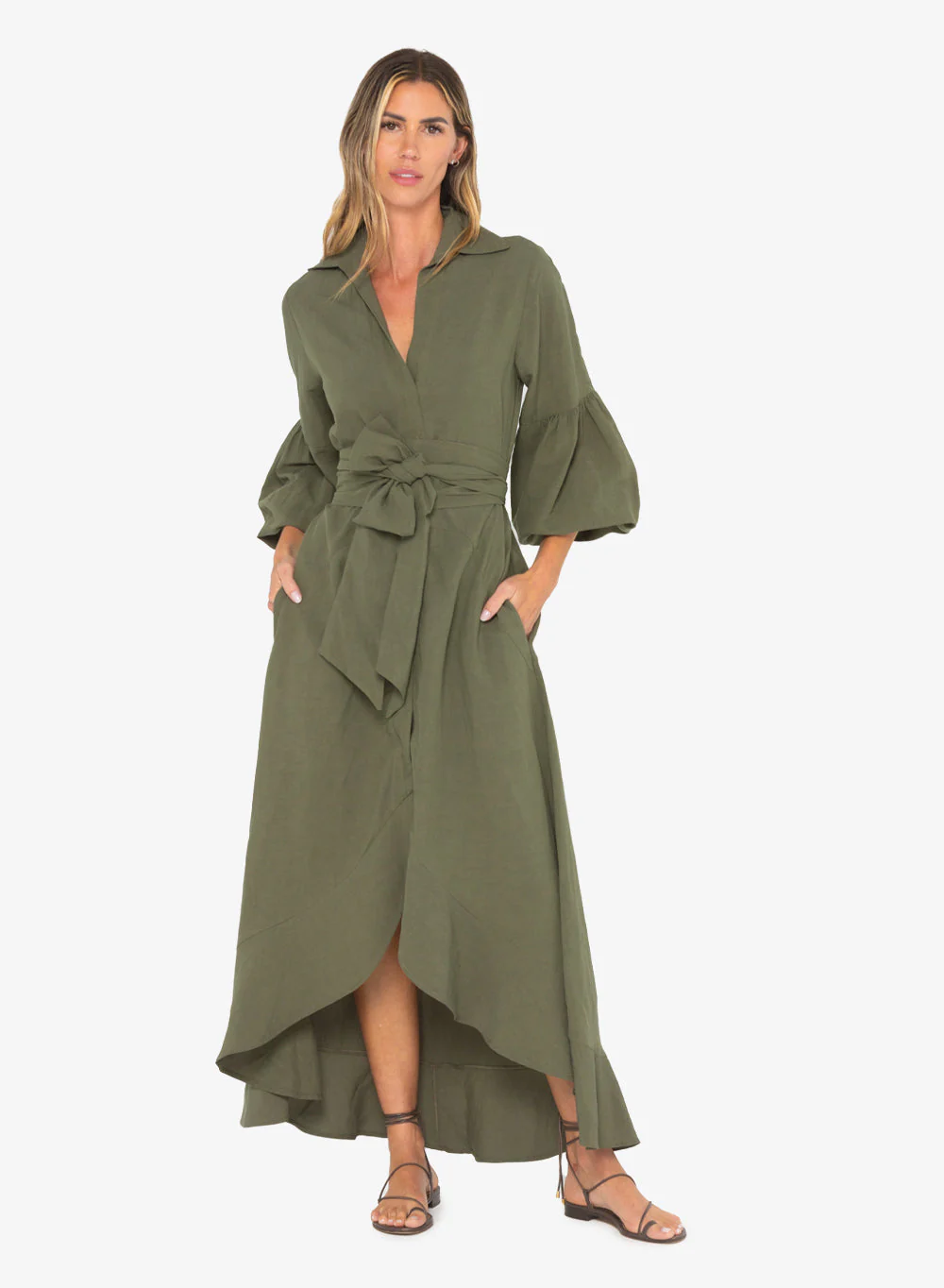 Lona Dress - Olive - Image 4