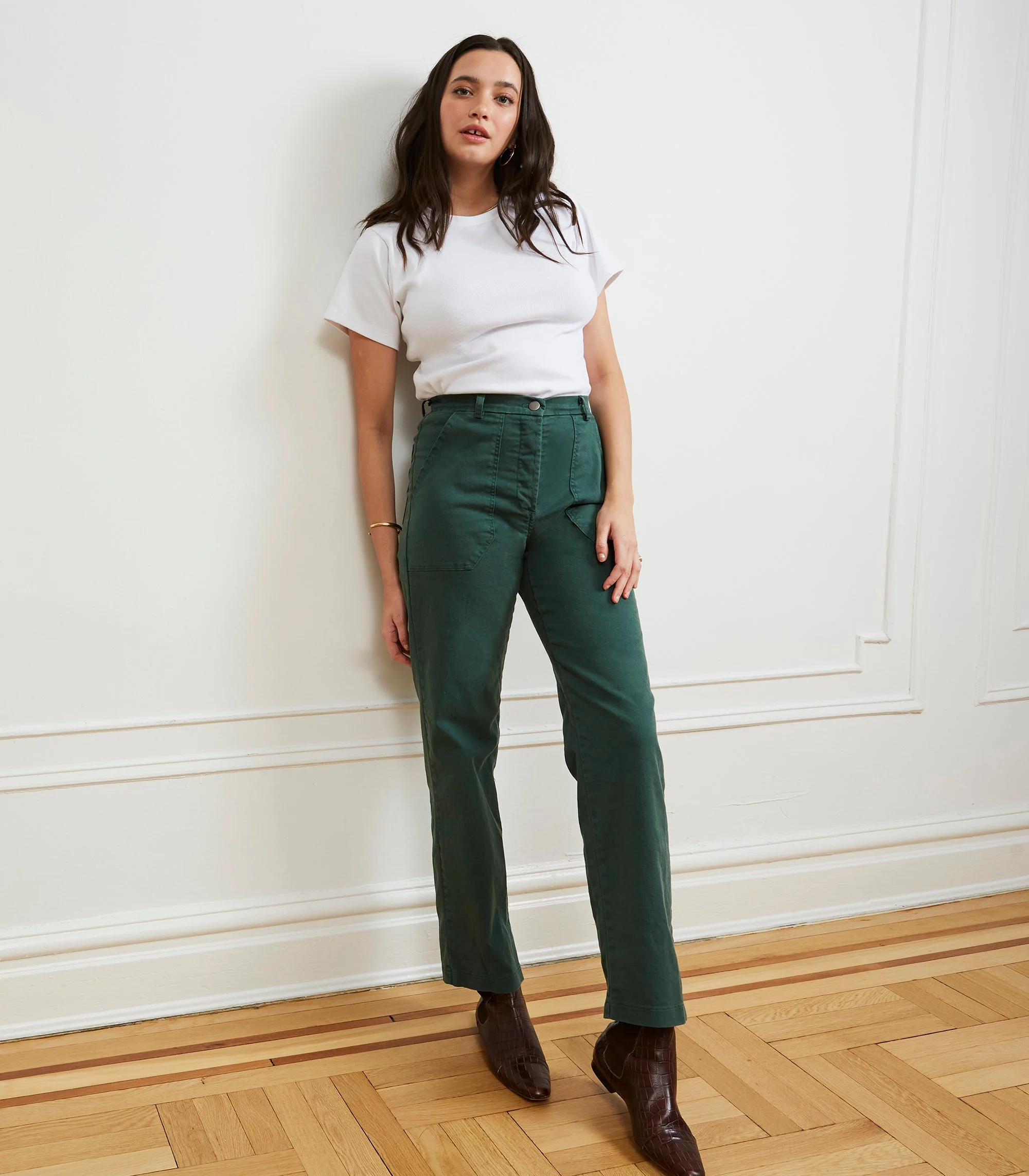 Long James Straight-Leg Work Pant - Hunter - Image 3