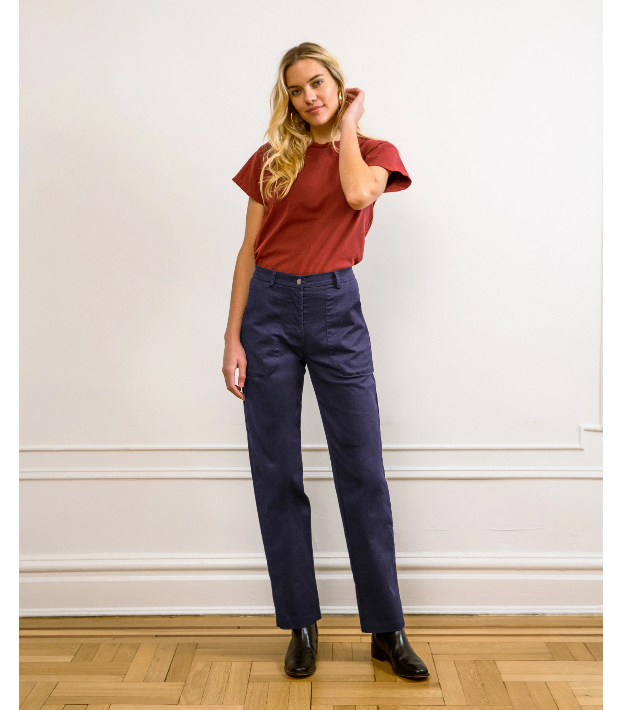 Long James Straight-Leg Work Pant - Twilight