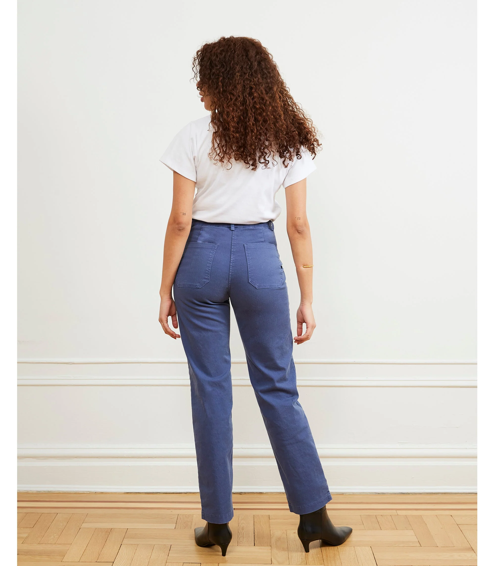 Long James Straight-Leg Work Pant - Yale Blue - Image 2