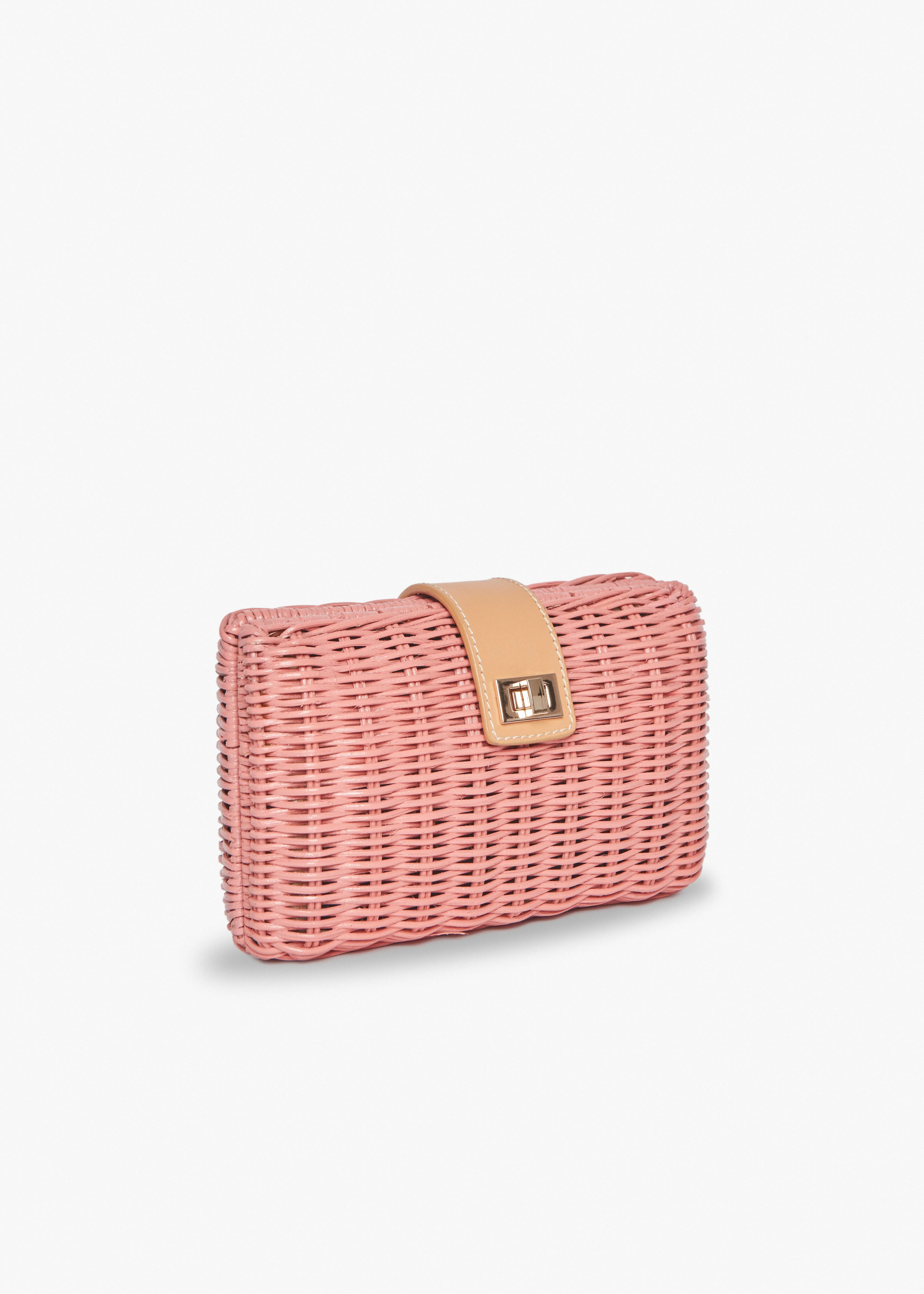 Lou Wicker Straw Clutch Bag - Image 3