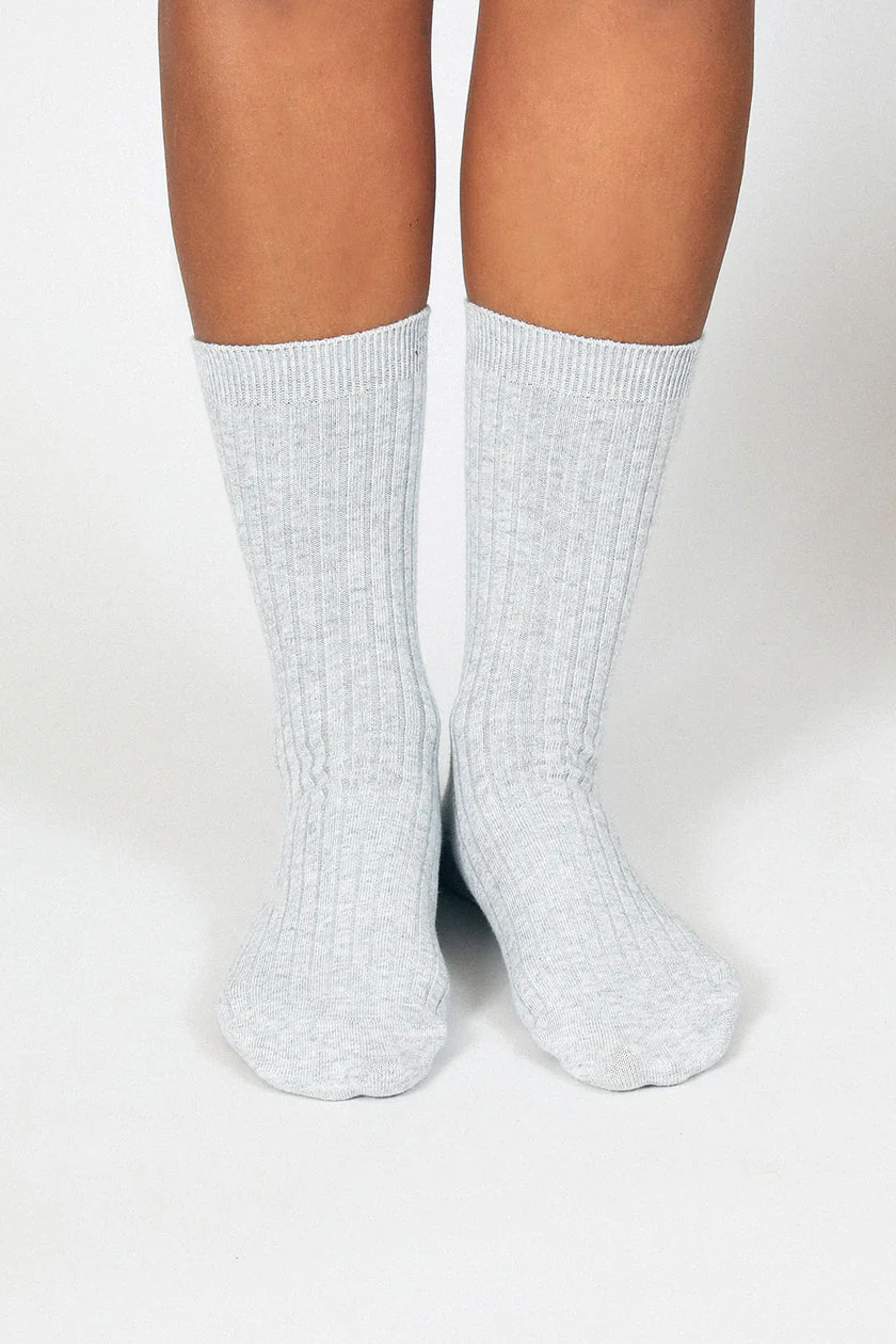 Luxe Sock - Heather Grey