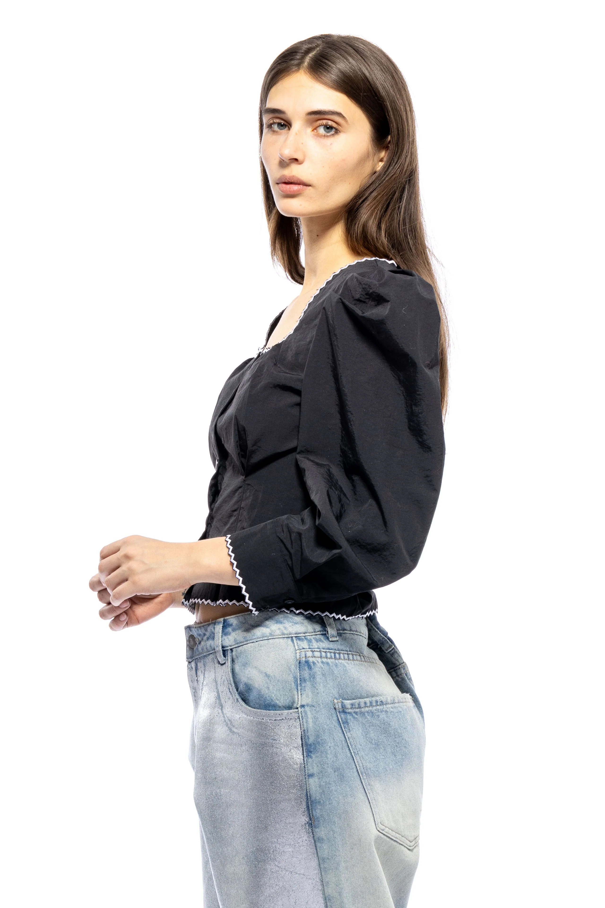 Mabel Top - Black - Image 5