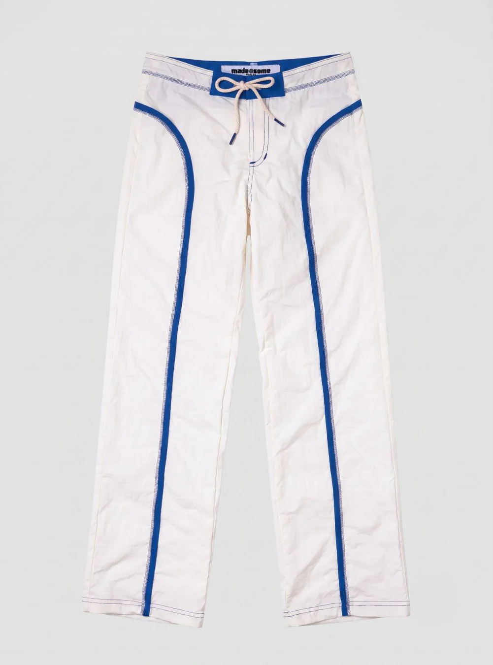 Made Some Nylon Pants - White/Cobalt