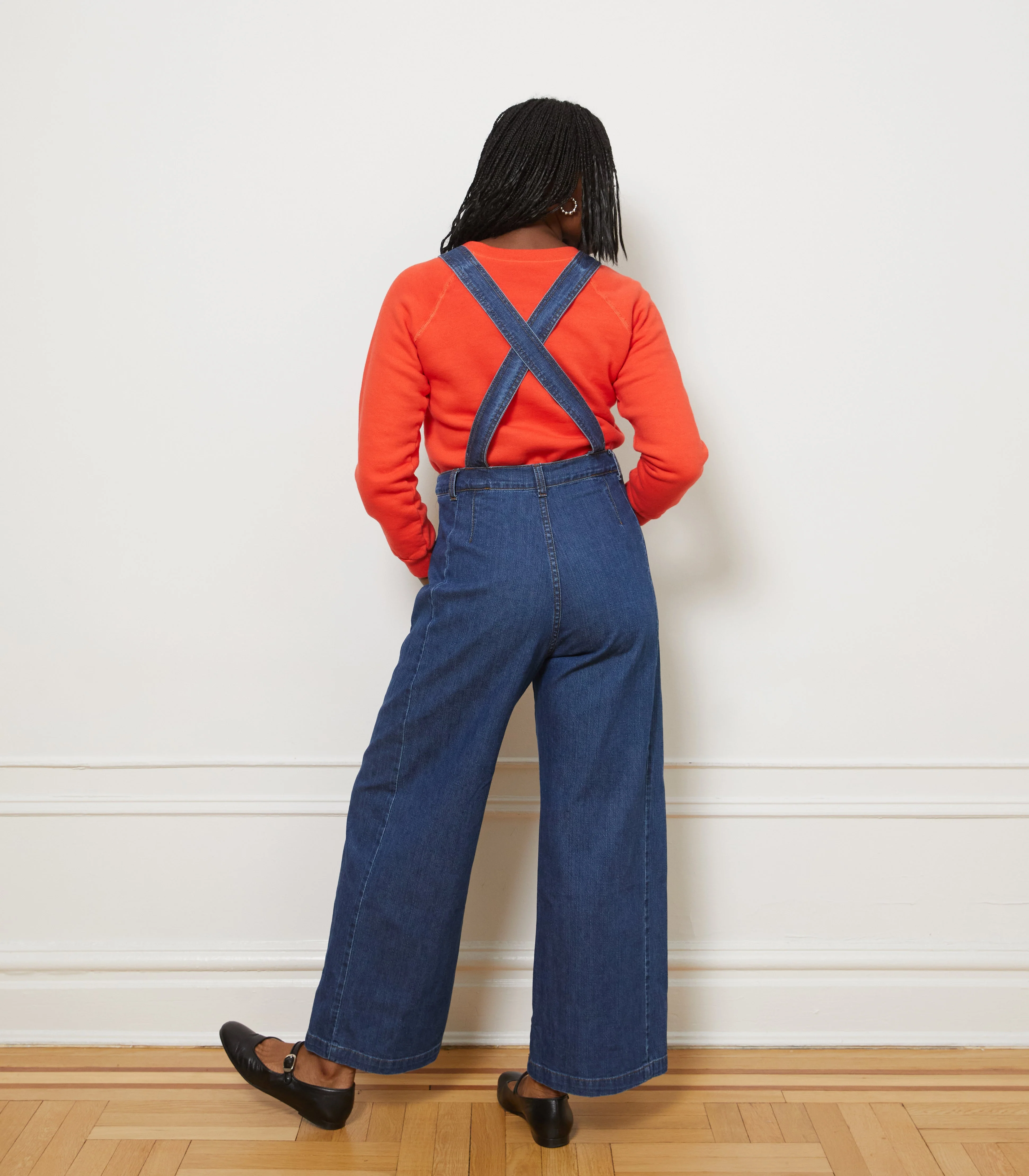 Madelyn Zip Front Overalls - Indigo - Image 2