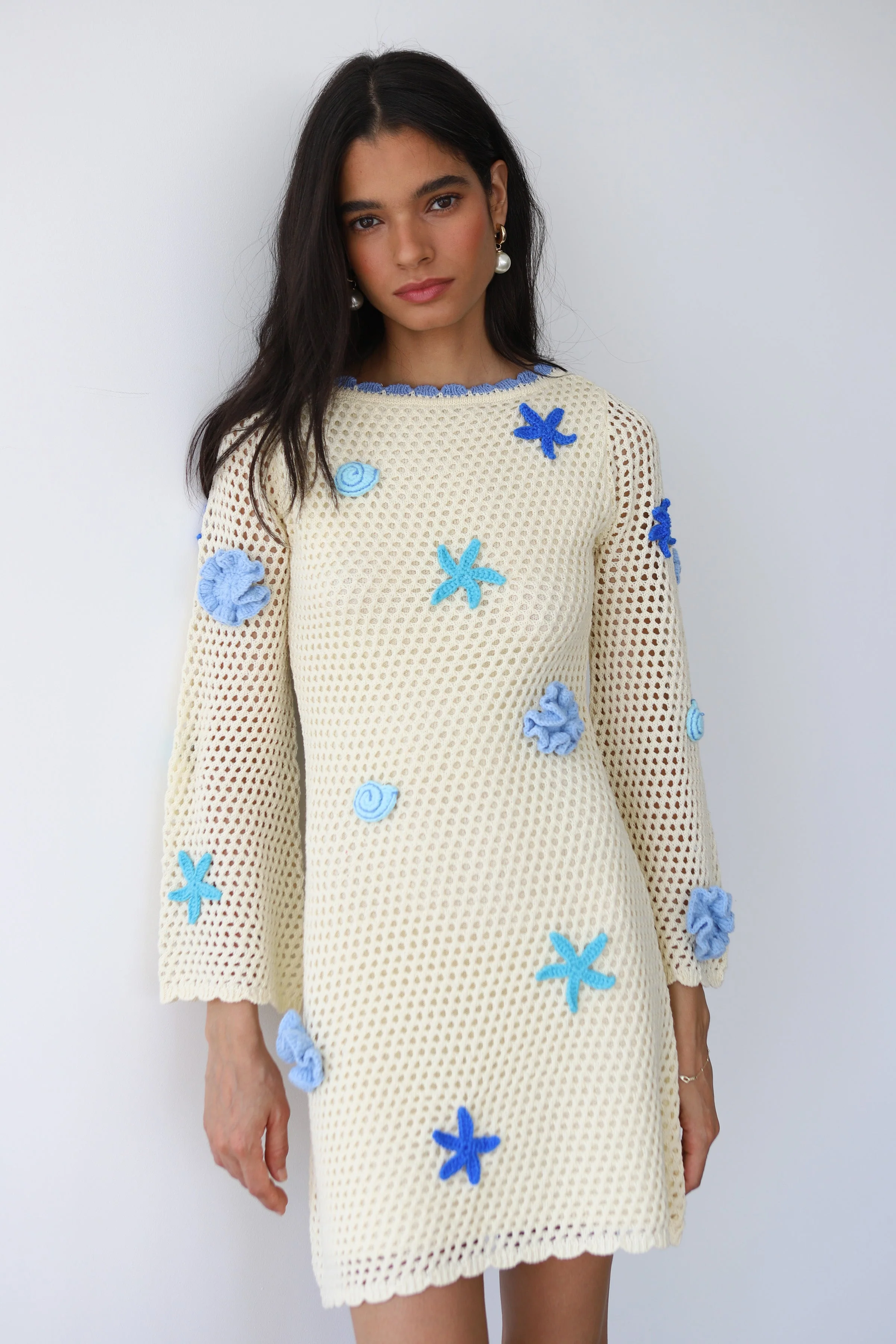Mar Mini Dress - Capri Blue