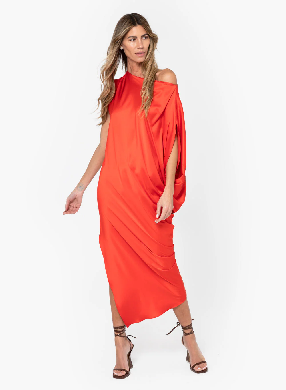 Mariah Dress - Chili Red - Image 2