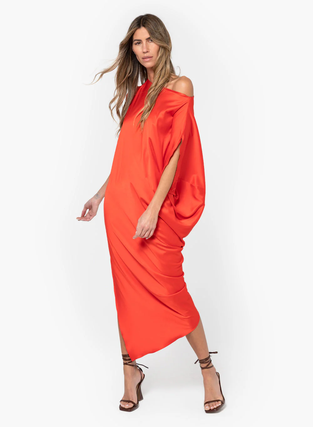Mariah Dress - Chili Red - Image 3