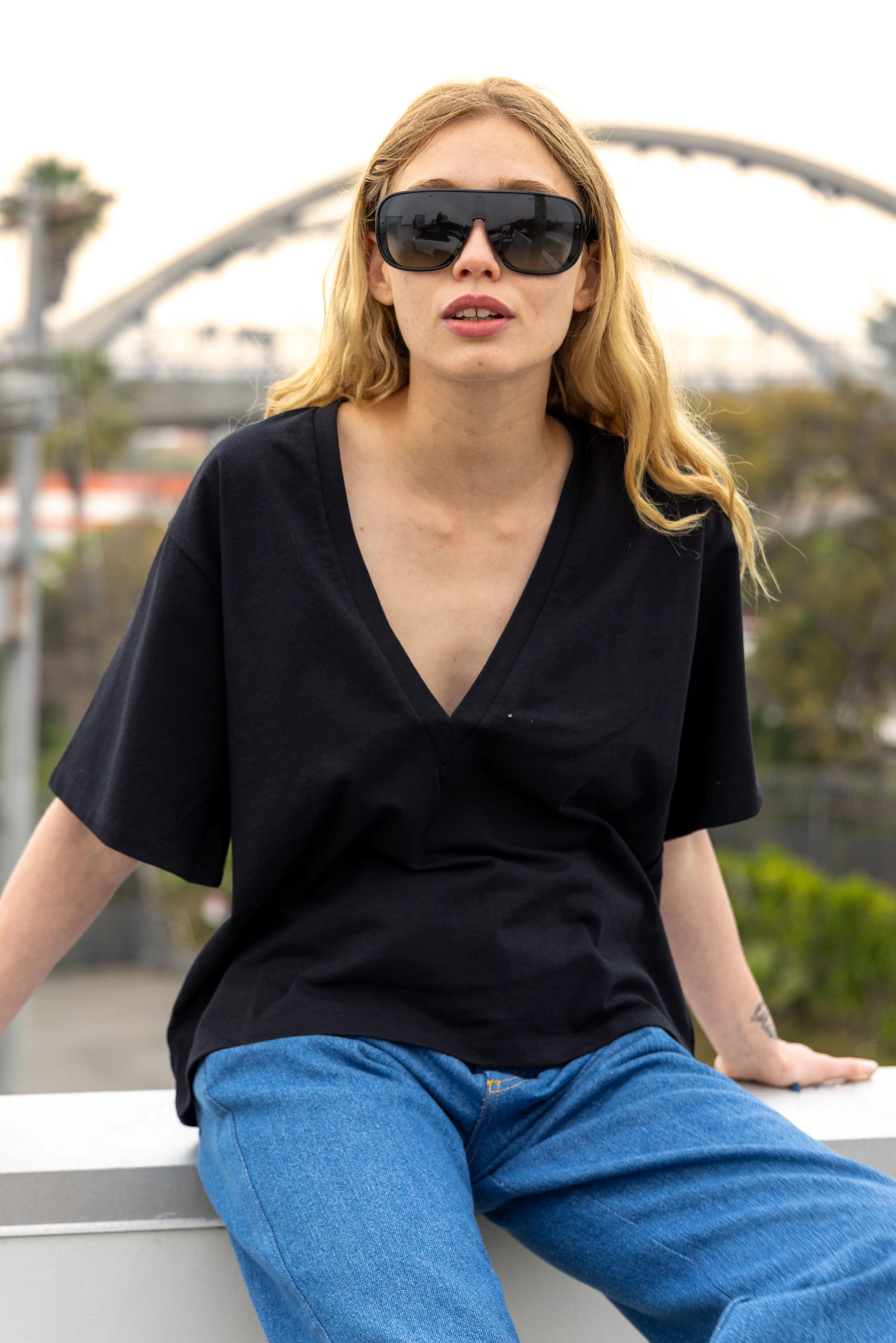 Mars Tee Cotton Jersey - Black - Image 3