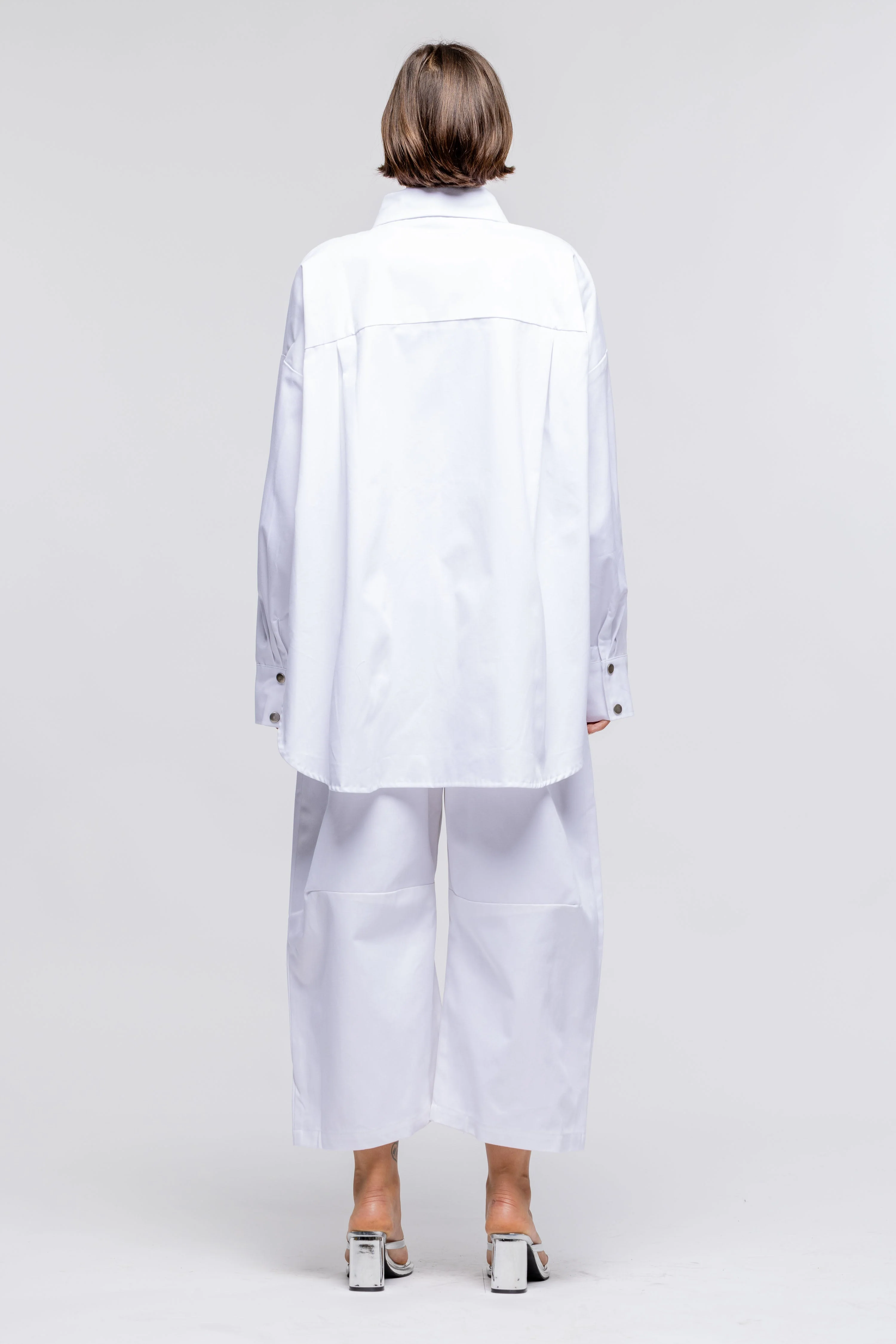 Martin Shirt Jacket White - Image 2