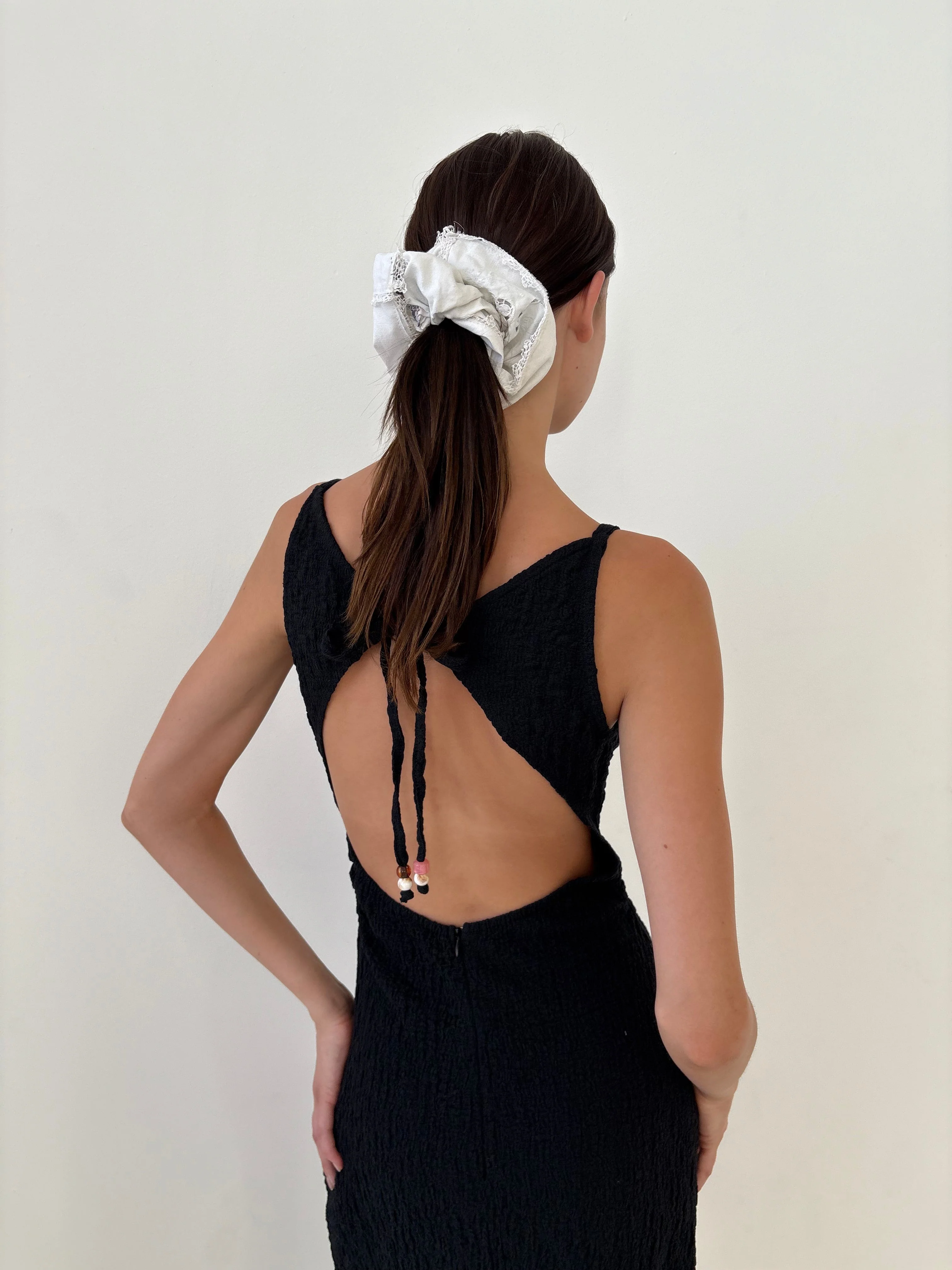 Maya Dress - Black Crinkle - Image 12