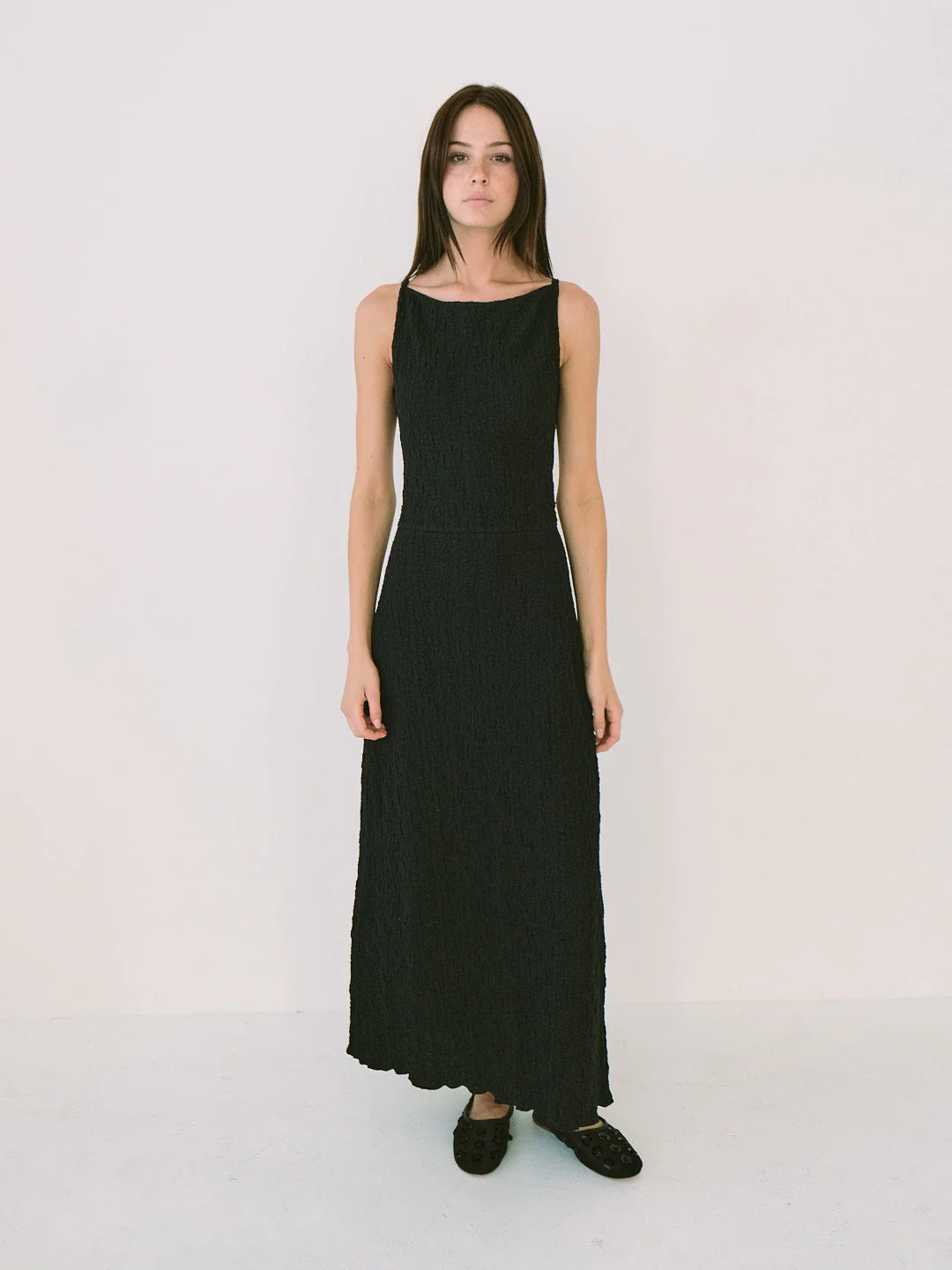 Maya Dress - Black Crinkle - Image 3