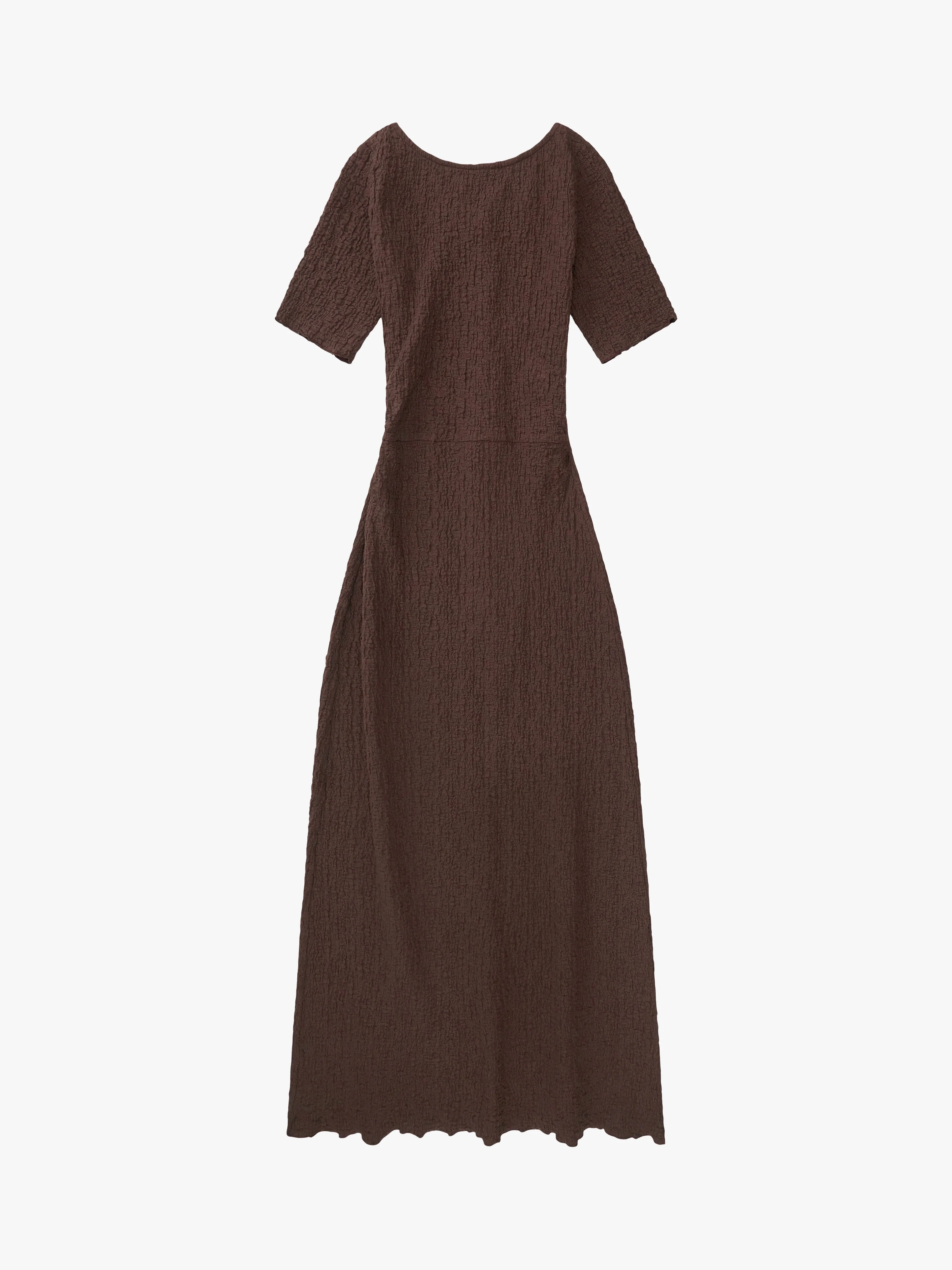 Maya Short Sleeve Dress - Mocha - Image 2