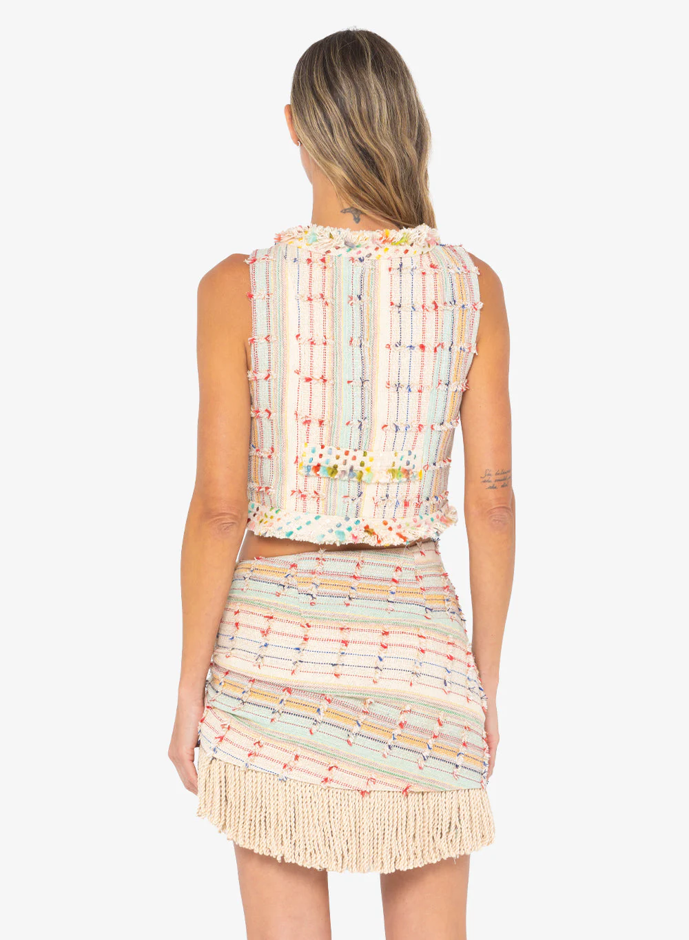 Maya Skirt - Fringed Multi - Image 4
