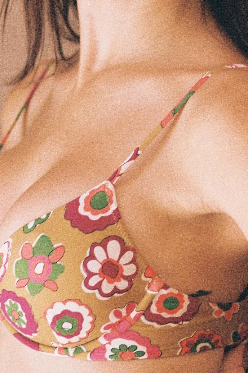 Mazzy Floral Dainty Bikini Top - Image 3