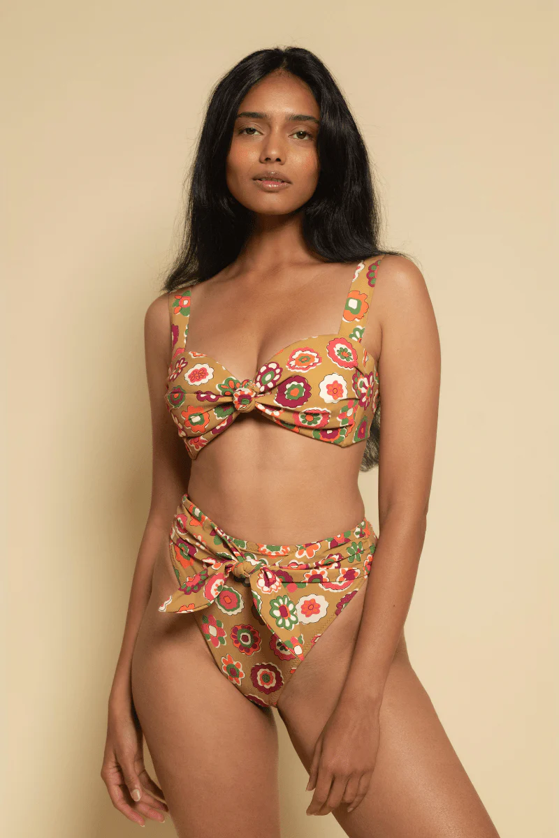 Mazzy Floral Paula Tie-Up Bikini Bottom