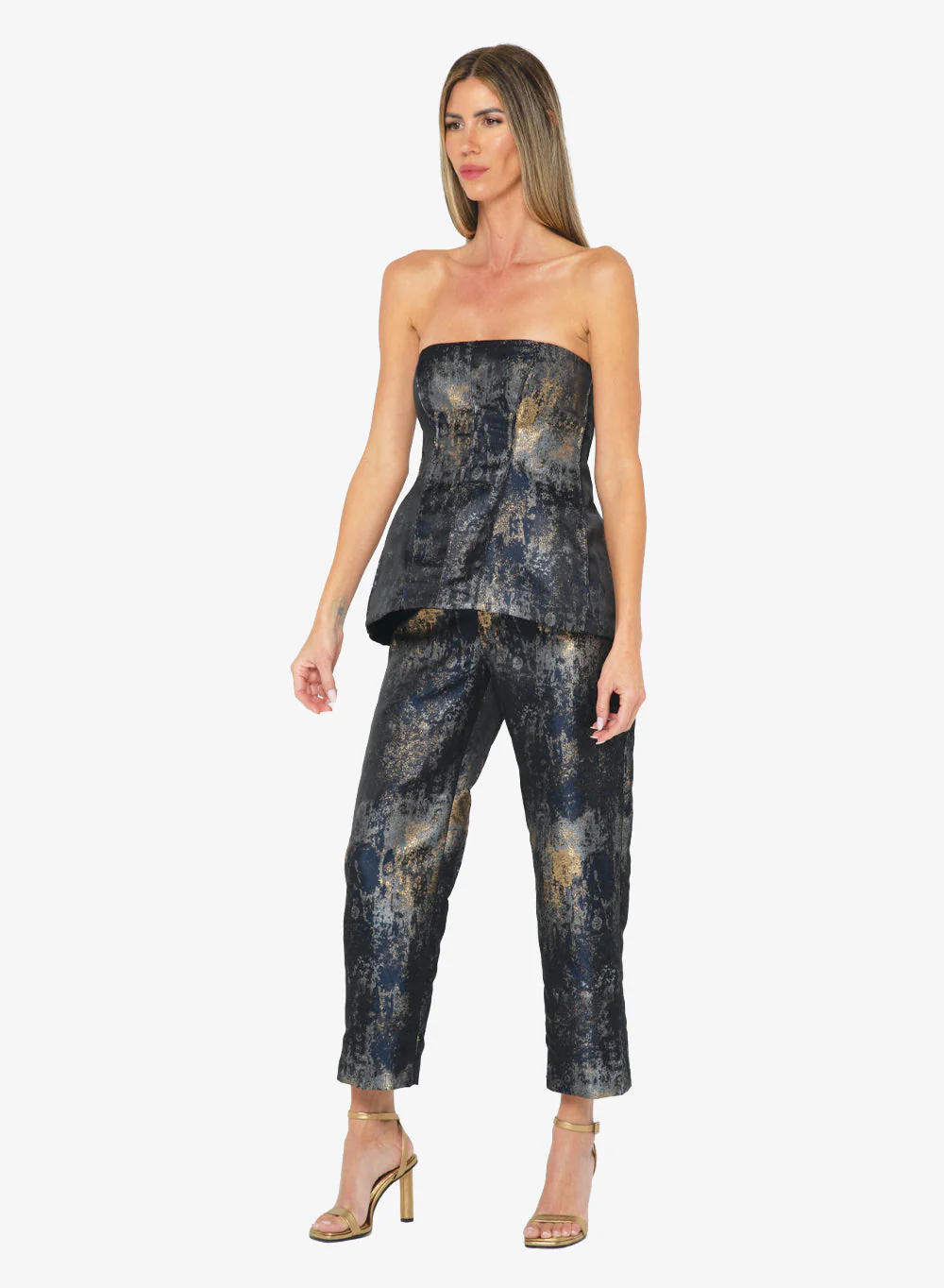 Melody Pant - Brushed Metallic
