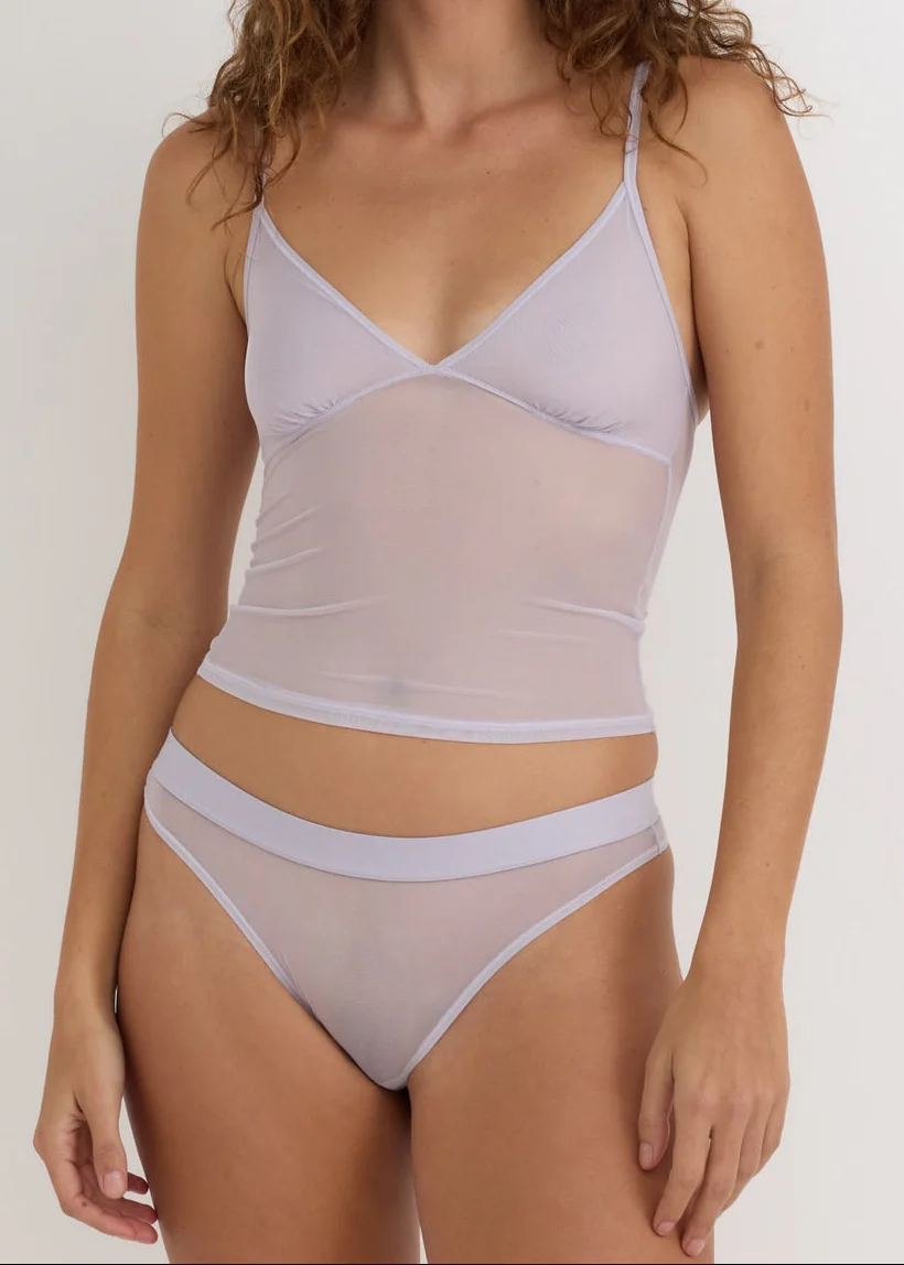 Mesh Cami - Soft Lilac - Image 4