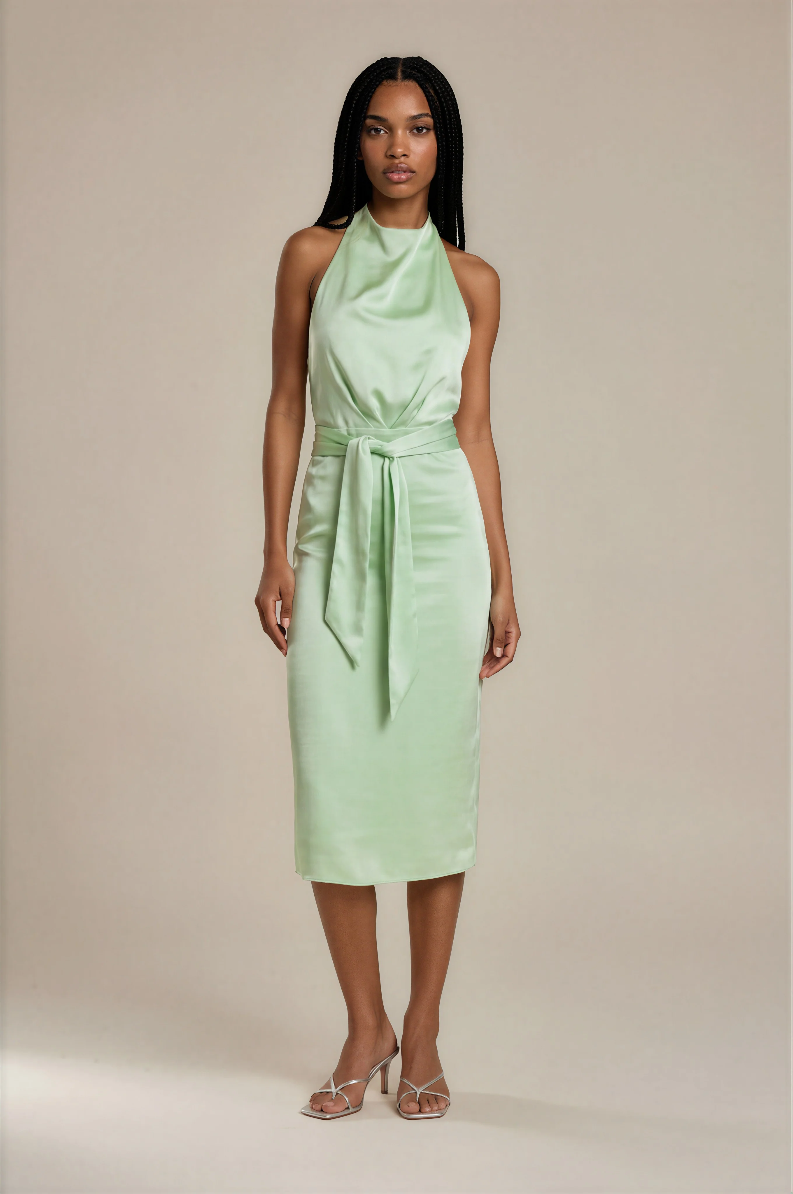Mia Midi Dress - Pistachio