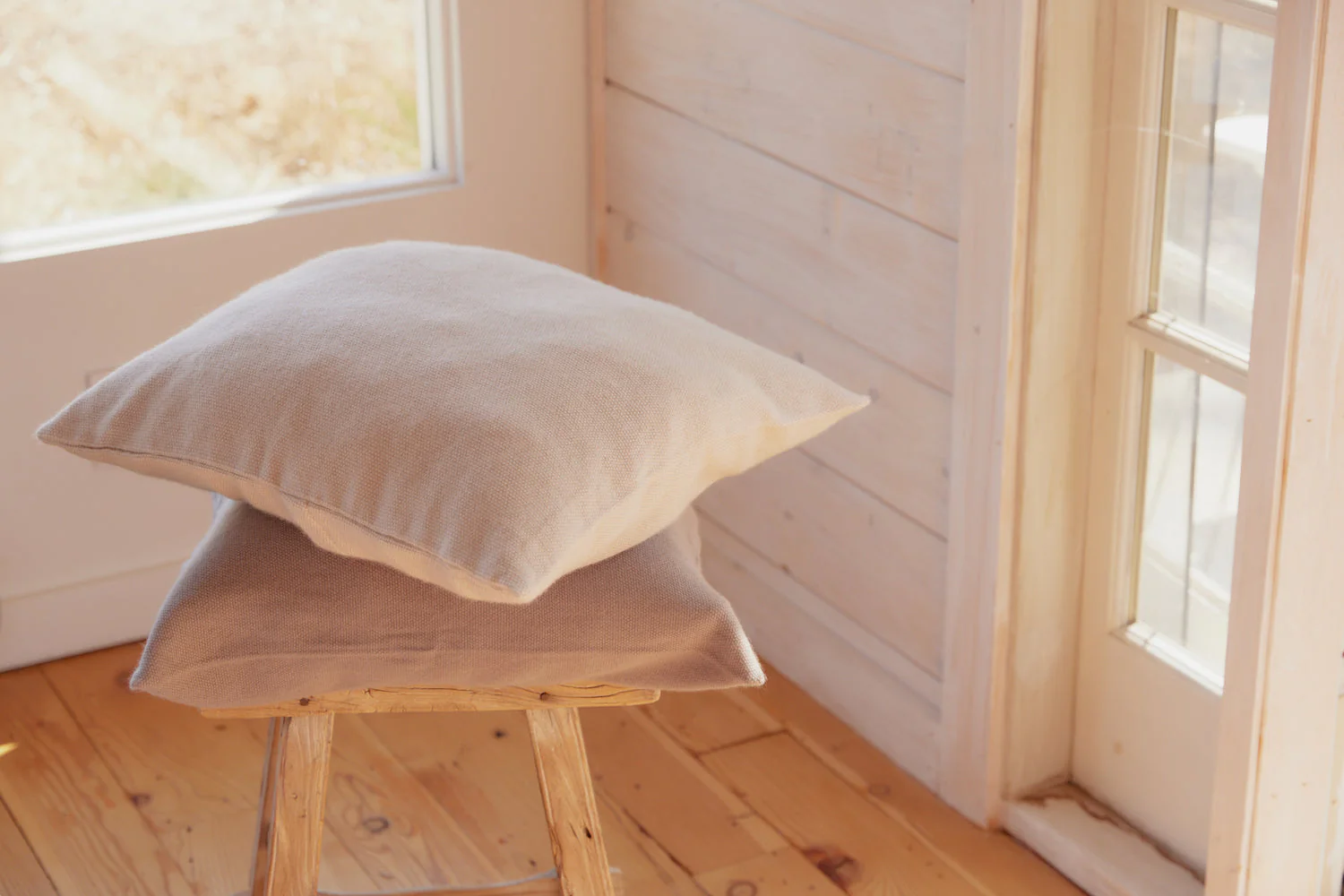 Micah Handwoven 100% Cashmere Pillow Cover - Image 2