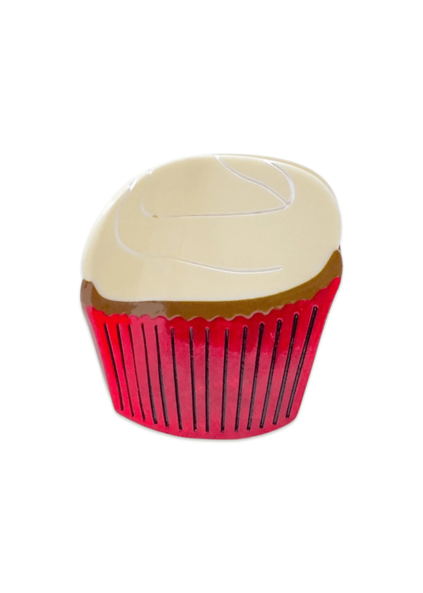 Midi Red Velvet Cupcake Hair Claw Clip