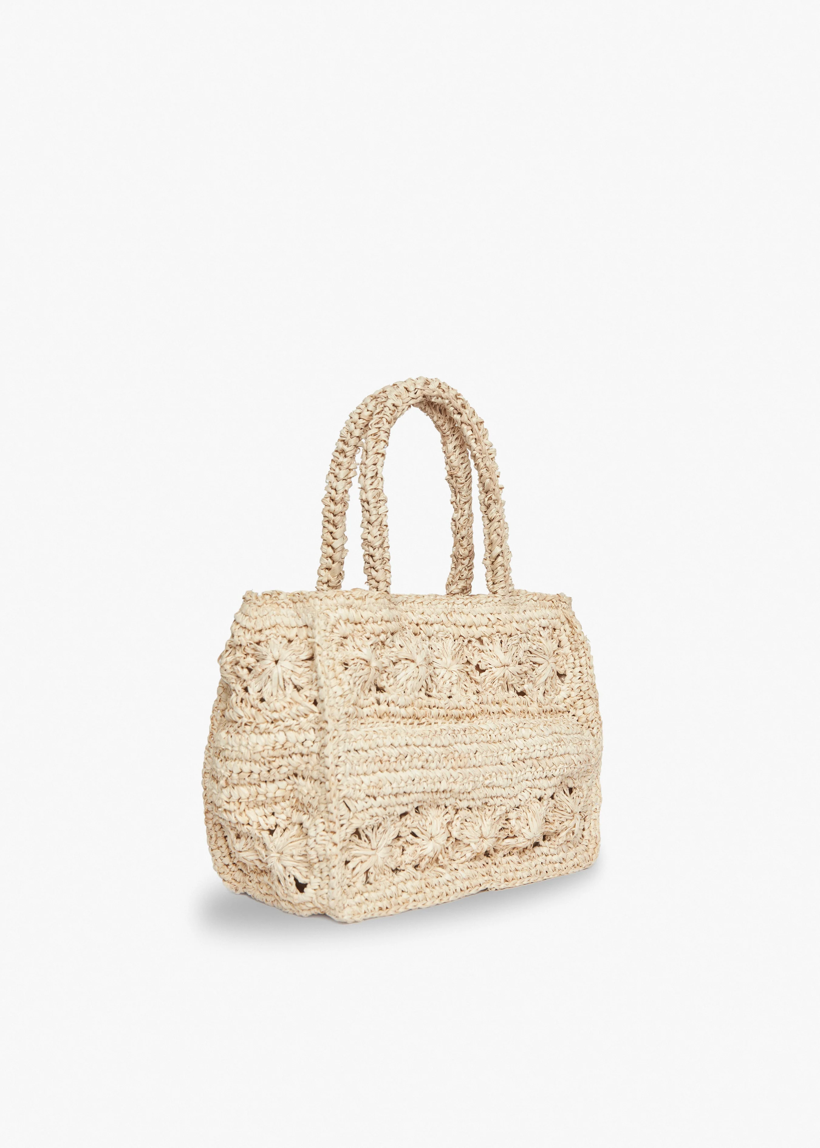 Mini Amina Straw Tote Bag - Image 3