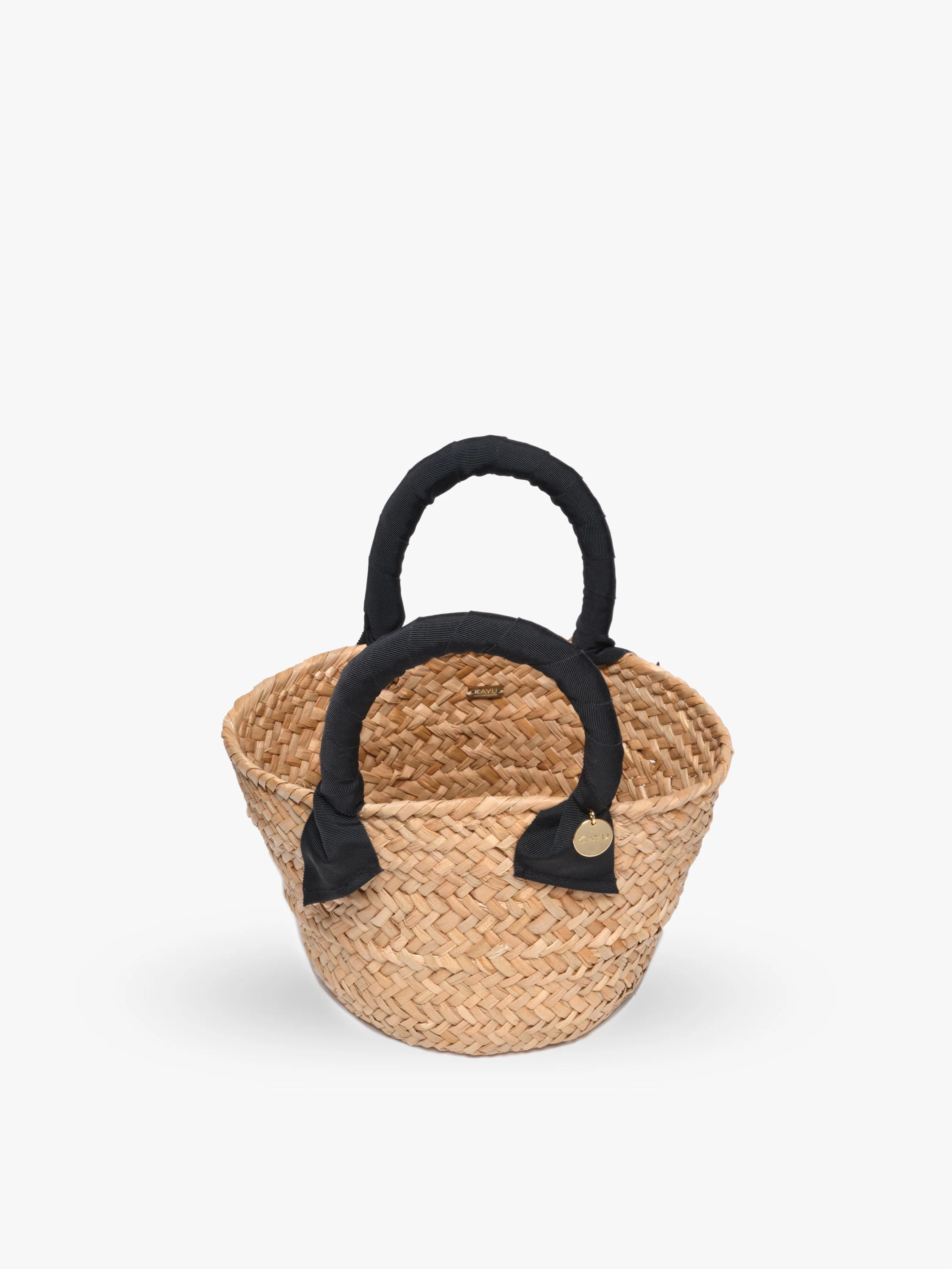 Mini Rosie Ribbon Straw Tote - Image 2