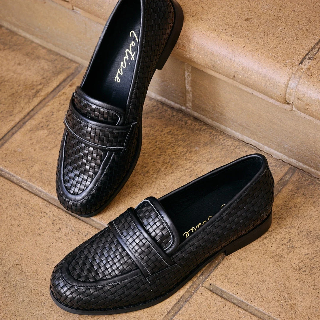 Ned Woven Loafer - Black - Image 2