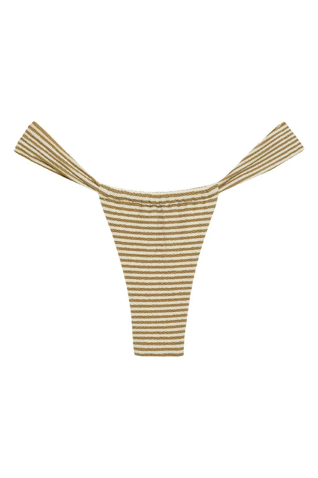 Neutral Stripe Sandra Bikini Bottom - Image 2