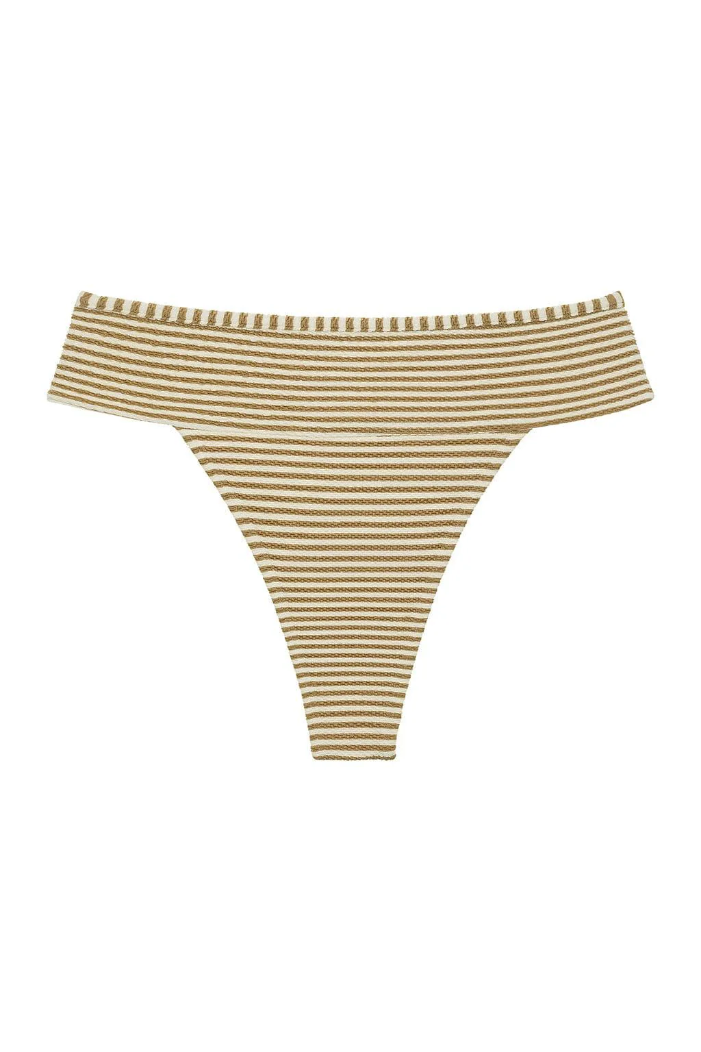 Neutral Stripe Tamarindo Binded Bikini Bottom - Image 2