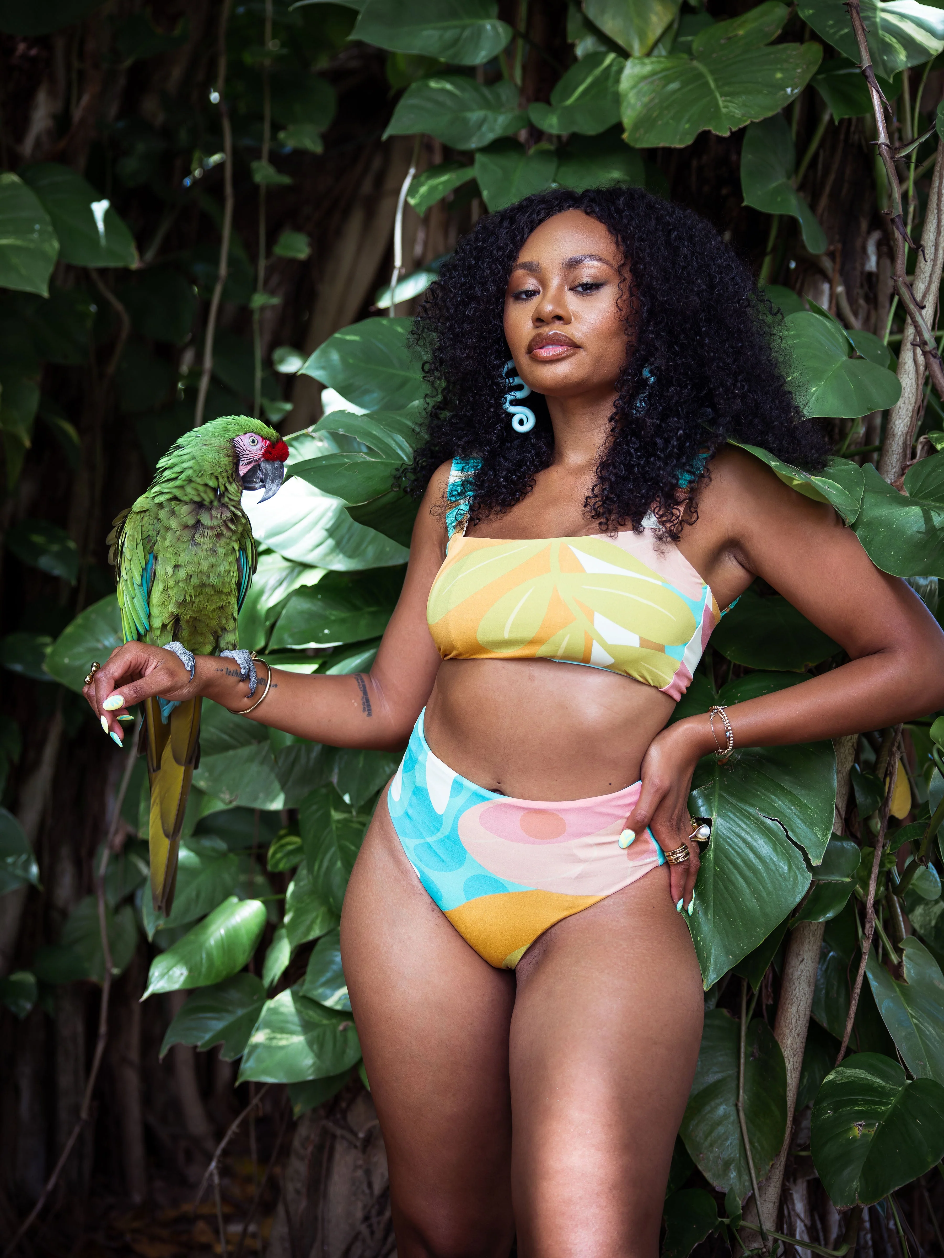 Current Swim Bottom II - Guava Duff - Image 2