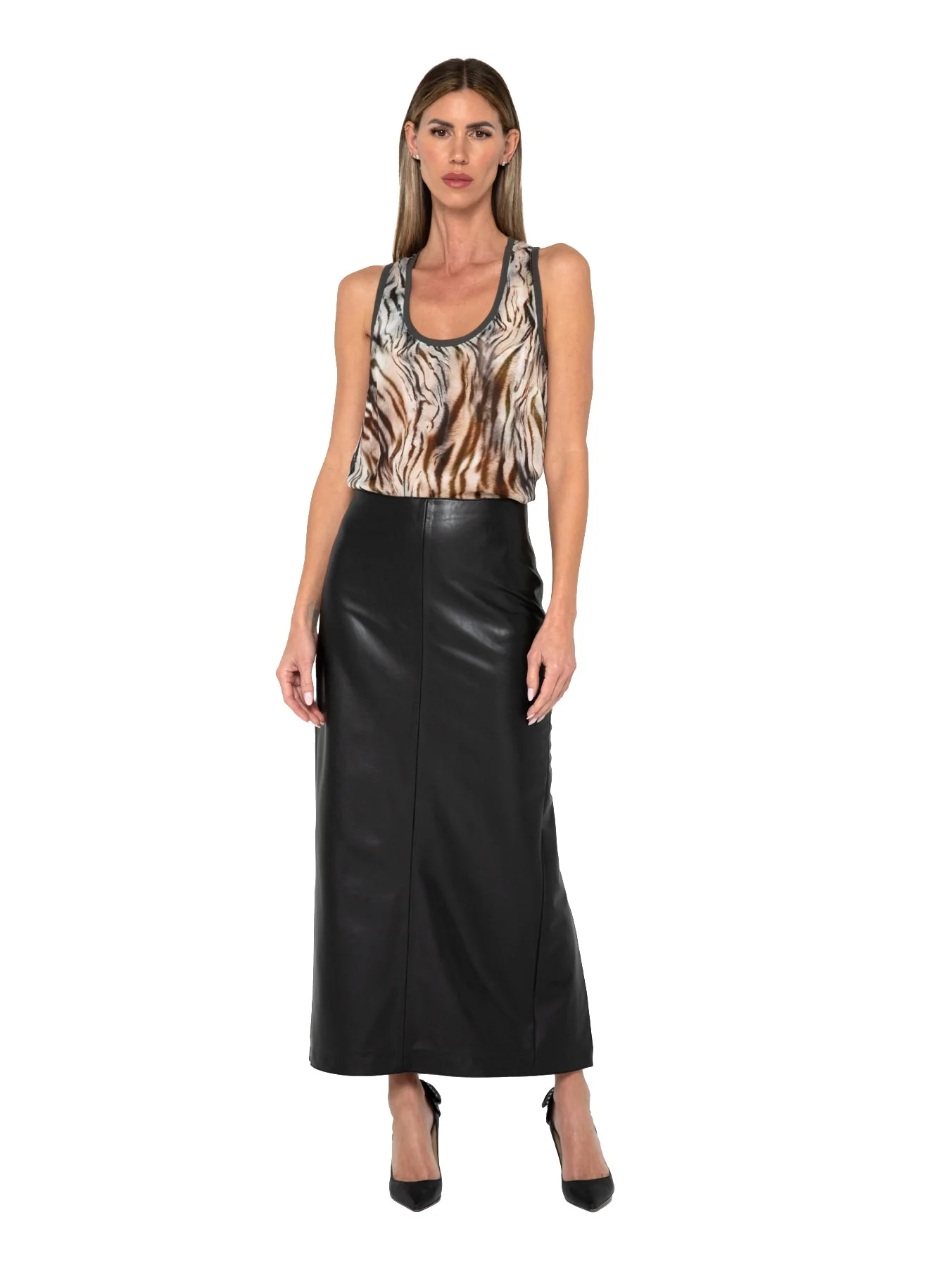 Nuria Top - Safari Print