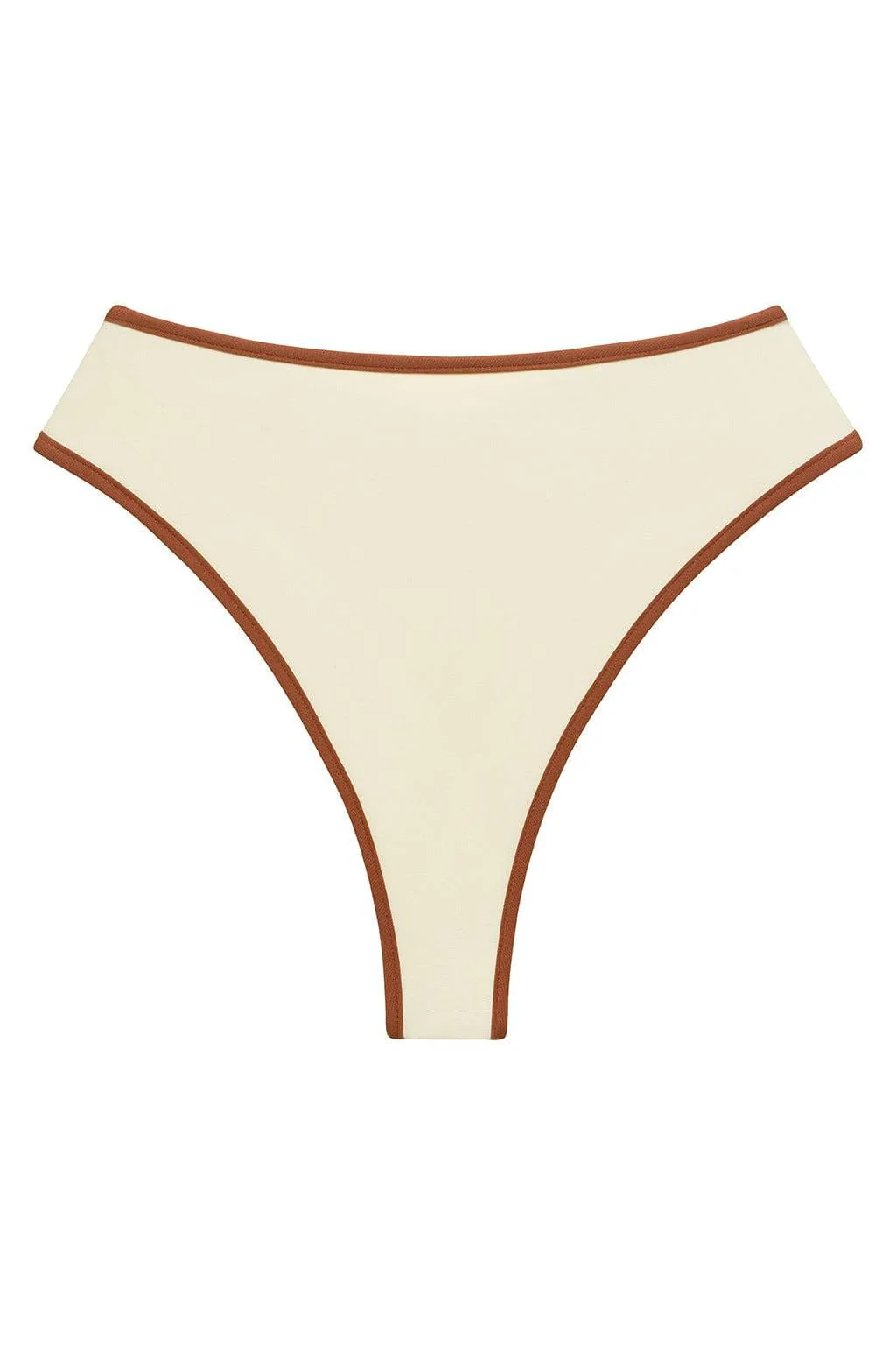 Oat Terracotta Binded Paula Bikini Bottom - Image 2